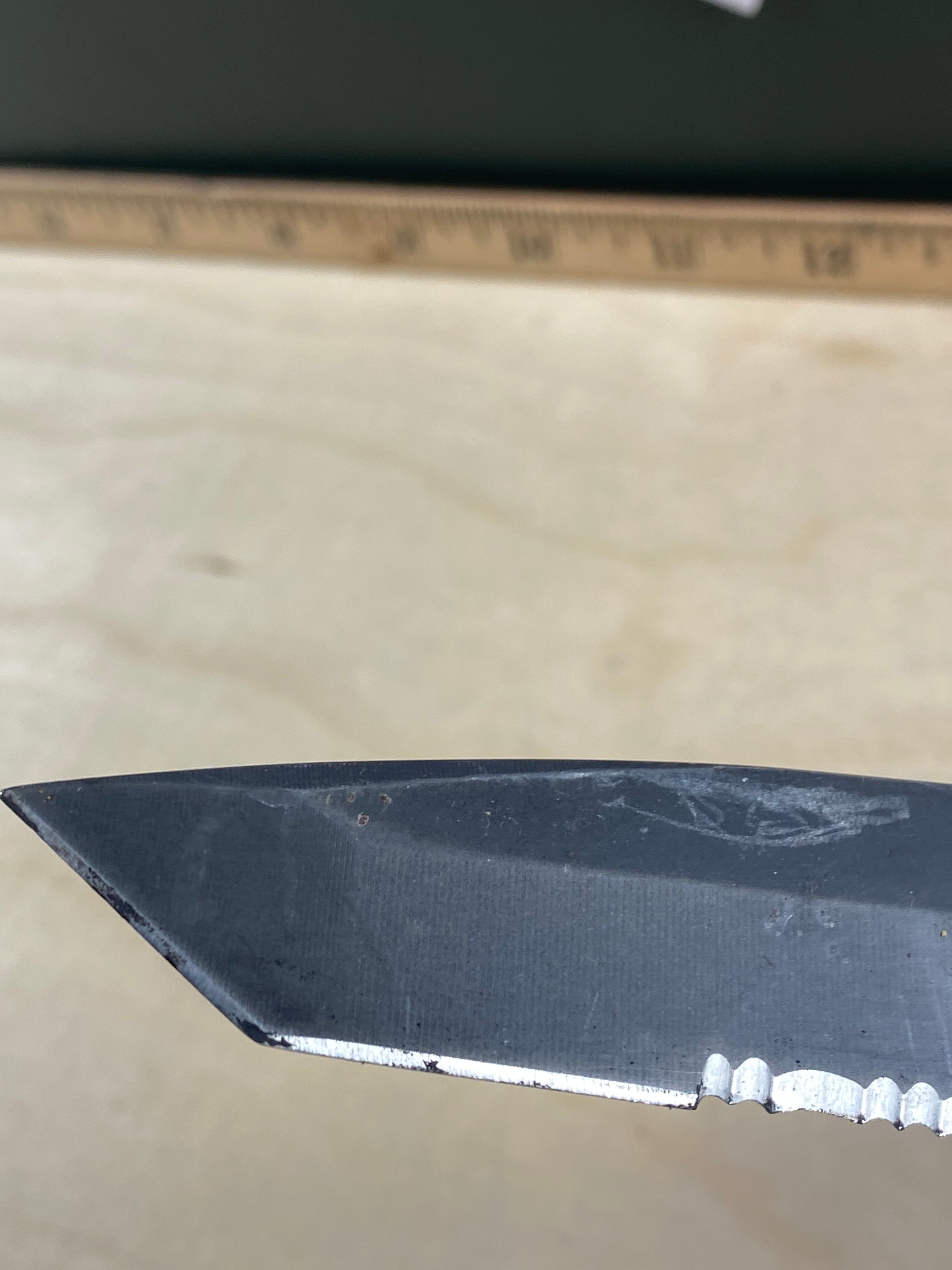 Gerber #29 Answer 3.25 Spring Assisted Tanto Knife. Light usage. Dirty. DISCONTINUED. (MSRP $94.00 NEW)
