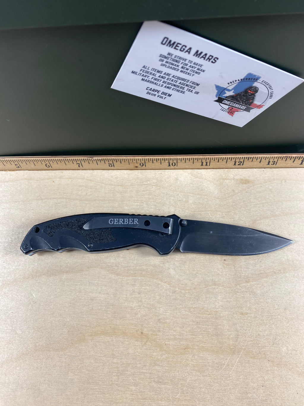 Gerber #31 Answer 3.25 Spring Assisted Tanto Knife. Light usage. DSCONTINUED. (MSRP $94.00 NEW)