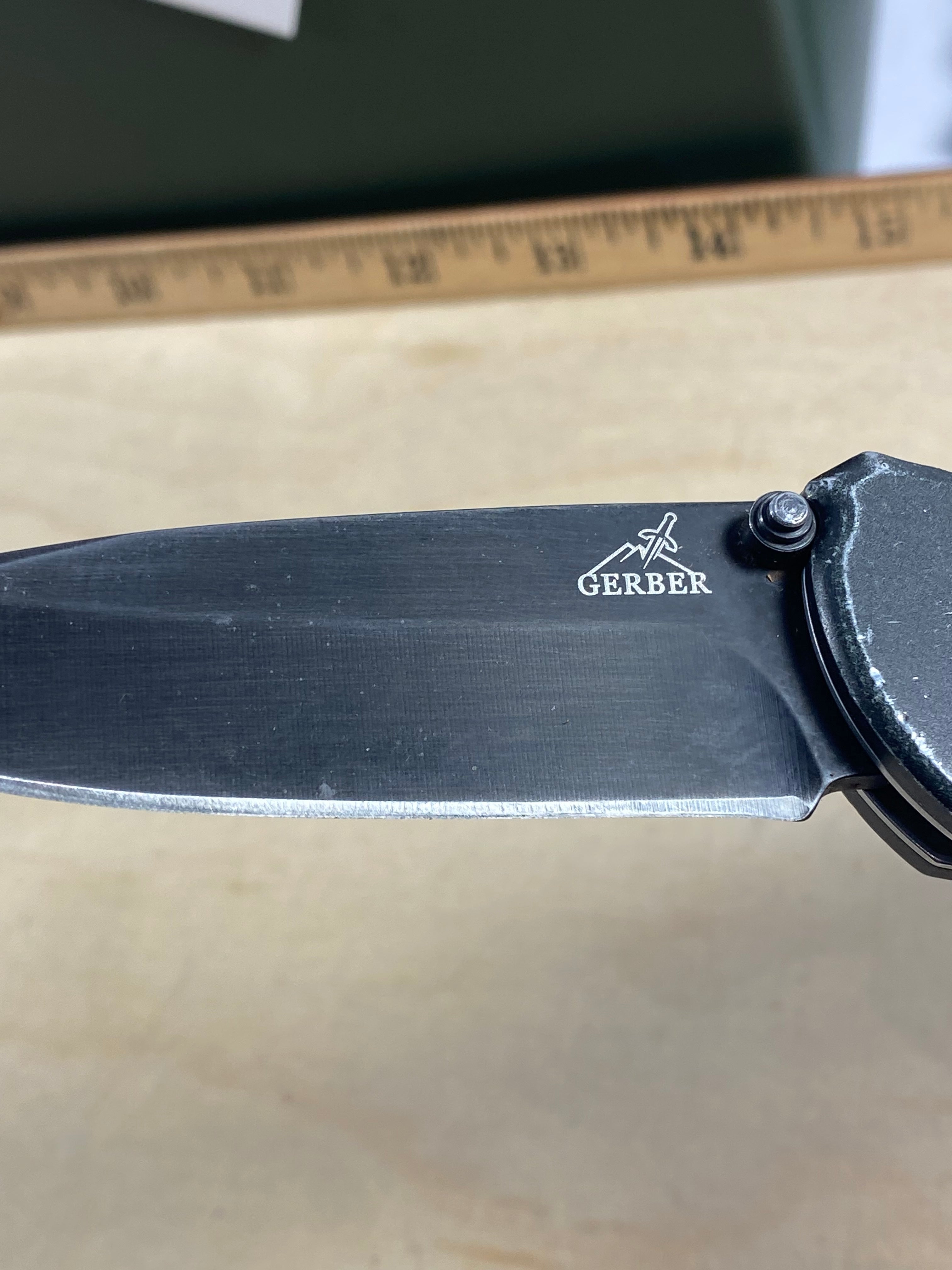 Gerber #31 Answer 3.25 Spring Assisted Tanto Knife. Light usage. DSCONTINUED. (MSRP $94.00 NEW)