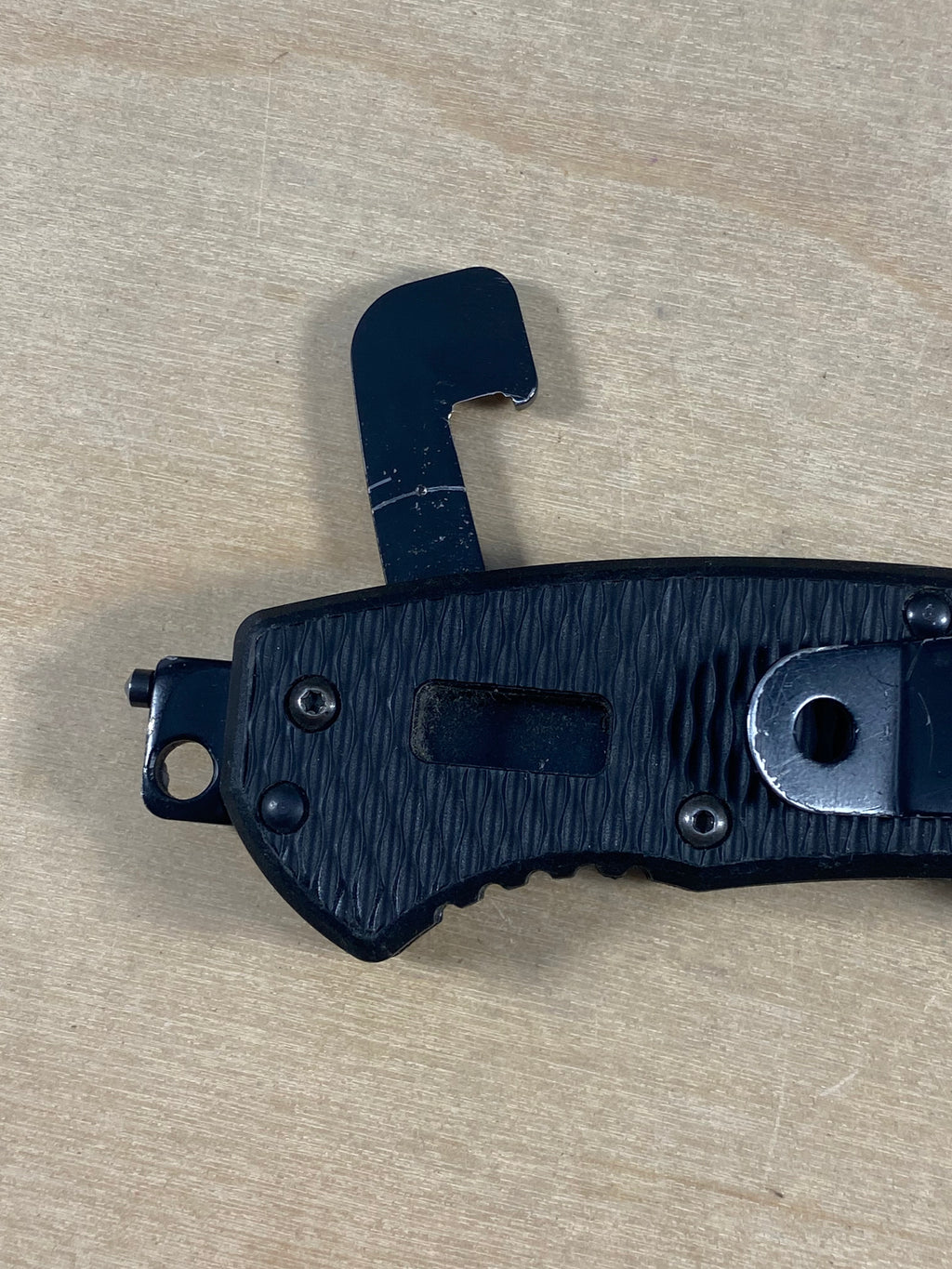 Gerber #32 Hinderer CLS Combat Life Saver Rescue Knife. Moderate usage. Resharpened. Pocket clip a little loose. (MSRP $90.00 NEW)