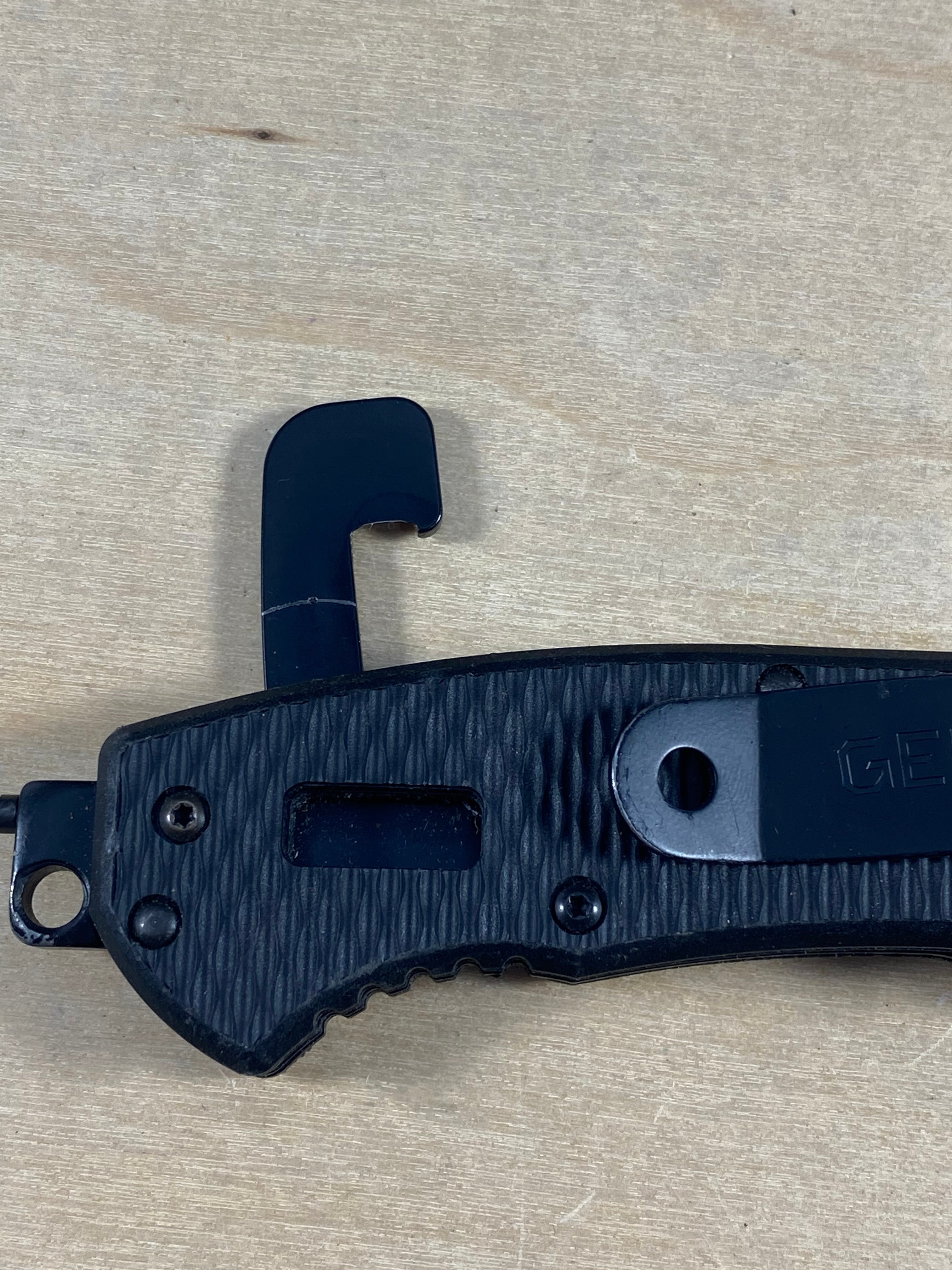 Gerber #33 Hinderer CLS Combat Life Saver Rescue Knife. Light usage. (MSRP $90.00 NEW)