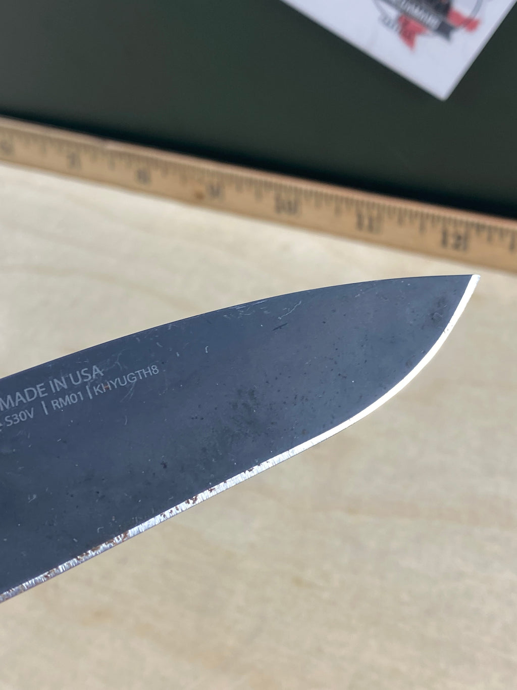 Gerber #34 Sedulo Pivot Lock Knife Black FRN. Light usage. Rust and dirty with customized blade.