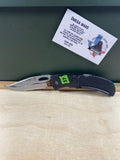 Gerber #57 450 EZ Out Pocket Knife Lockback combo Edge Blade. Light usage. Super dirty and Needs Oil.
