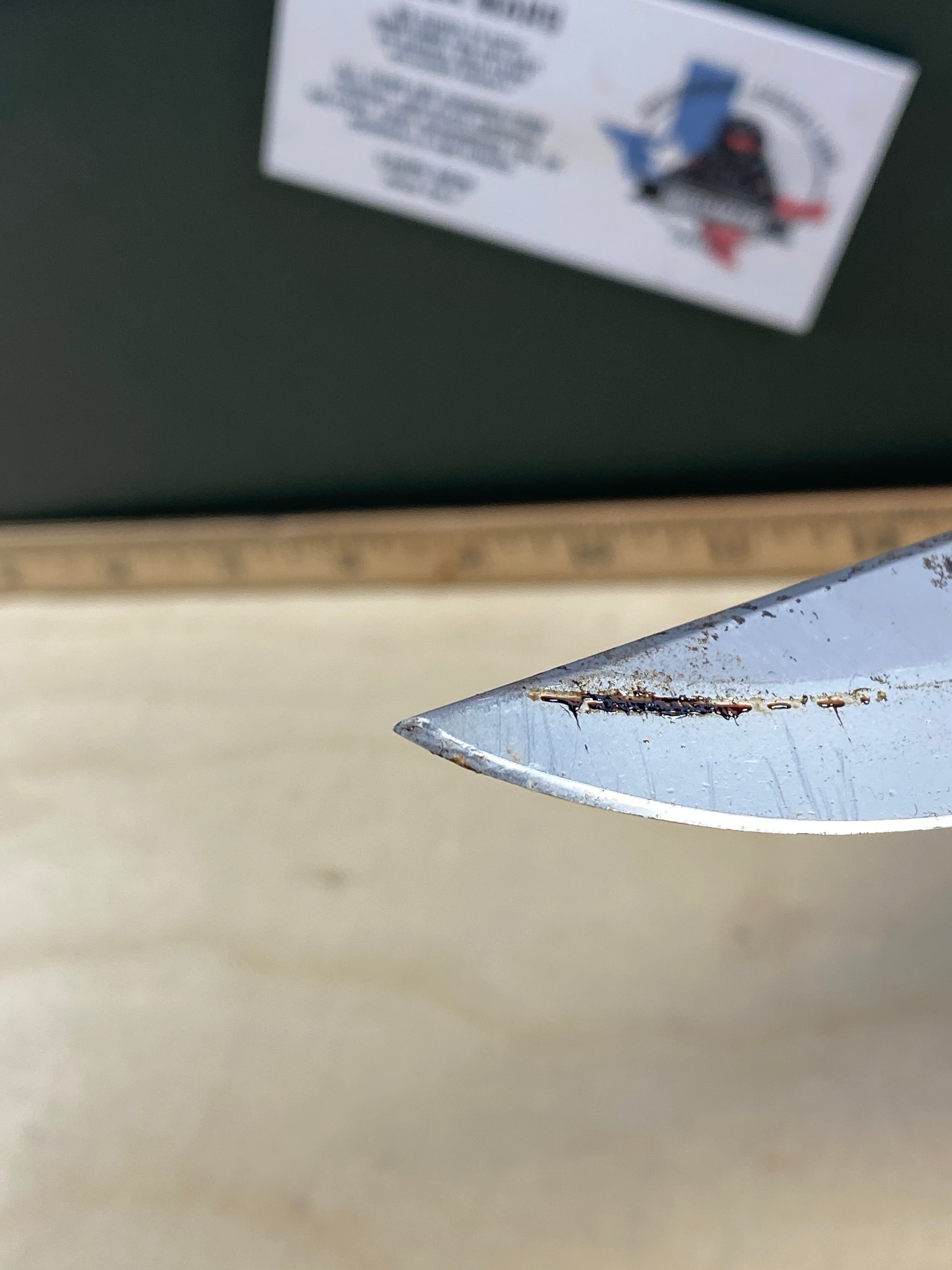 Gerber #57 450 EZ Out Pocket Knife Lockback combo Edge Blade. Light usage. Super dirty and Needs Oil.