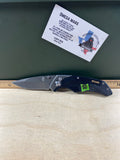 Gerber #96 Contrast Frame Lock Knife. Light usage. Resharpened. Chip on blade and dirty.