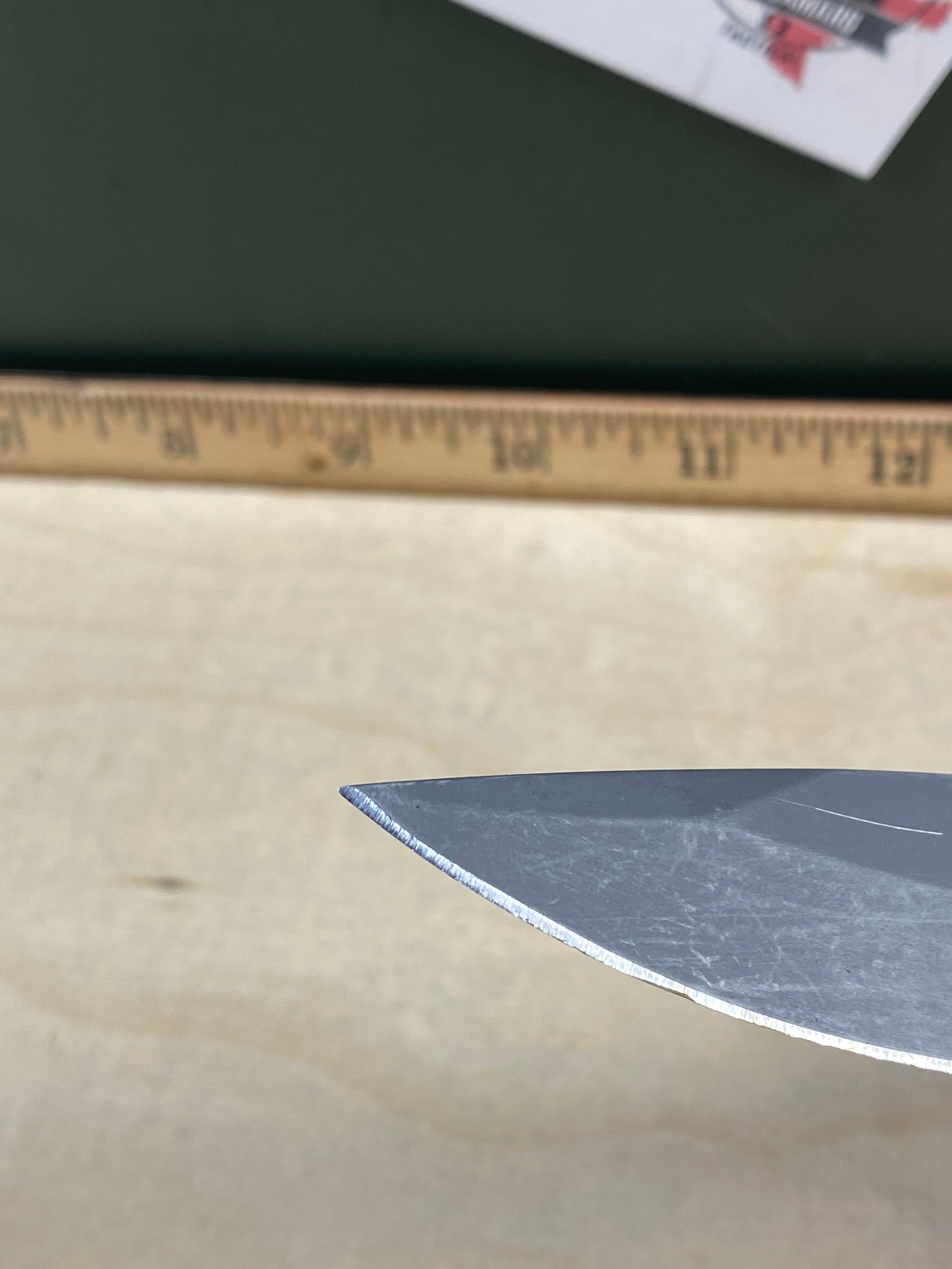Gerber #96 Contrast Frame Lock Knife. Light usage. Resharpened. Chip on blade and dirty.