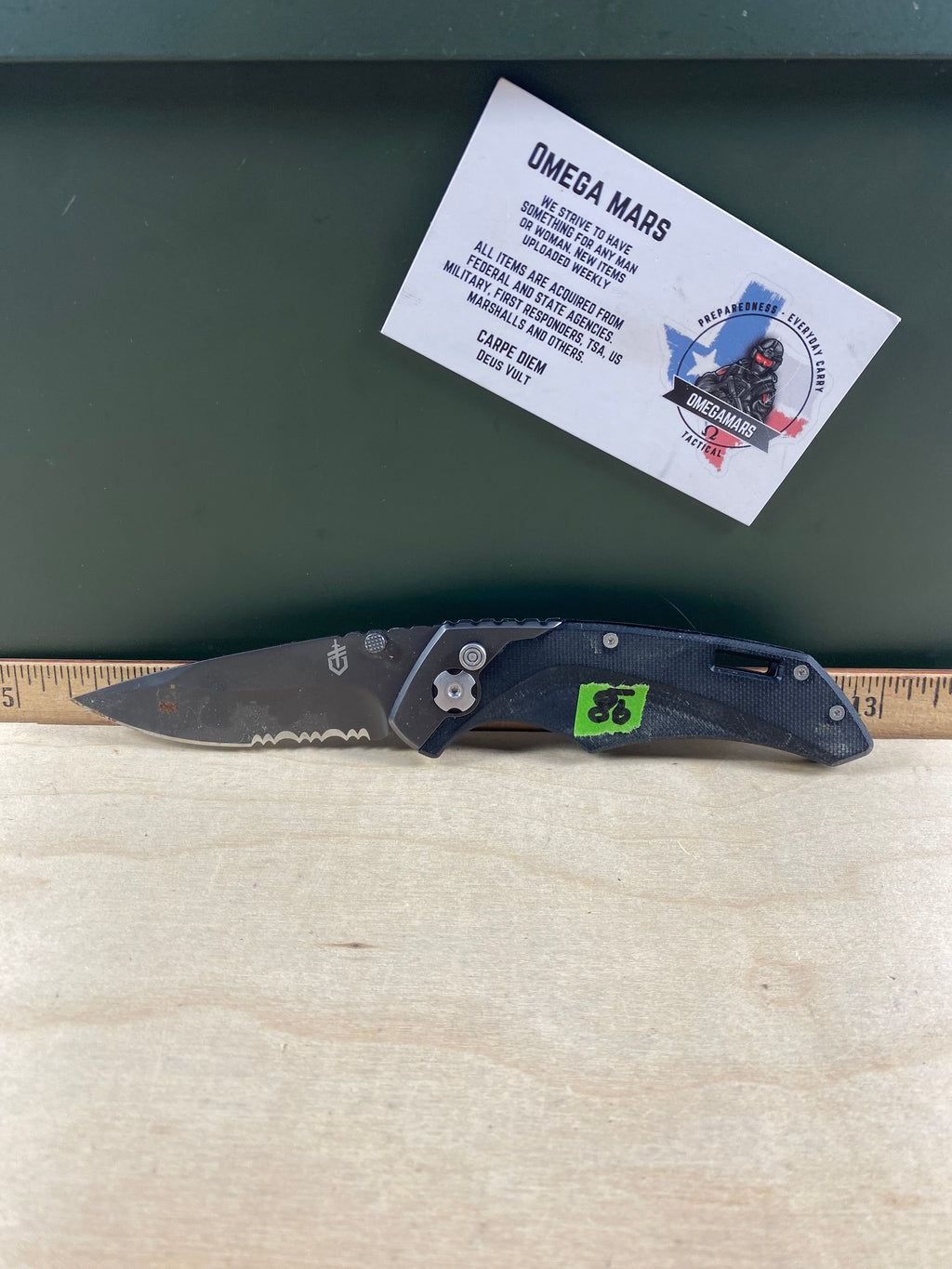 Gerber #98 Contrast Frame Lock Knife. Light usage and dirty