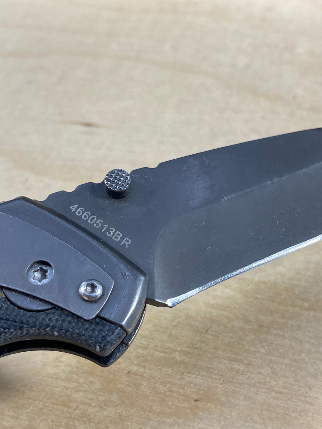 Gerber #100 Contrast Frame Lock Knife. Light usage. Chip on blade and resharpened
