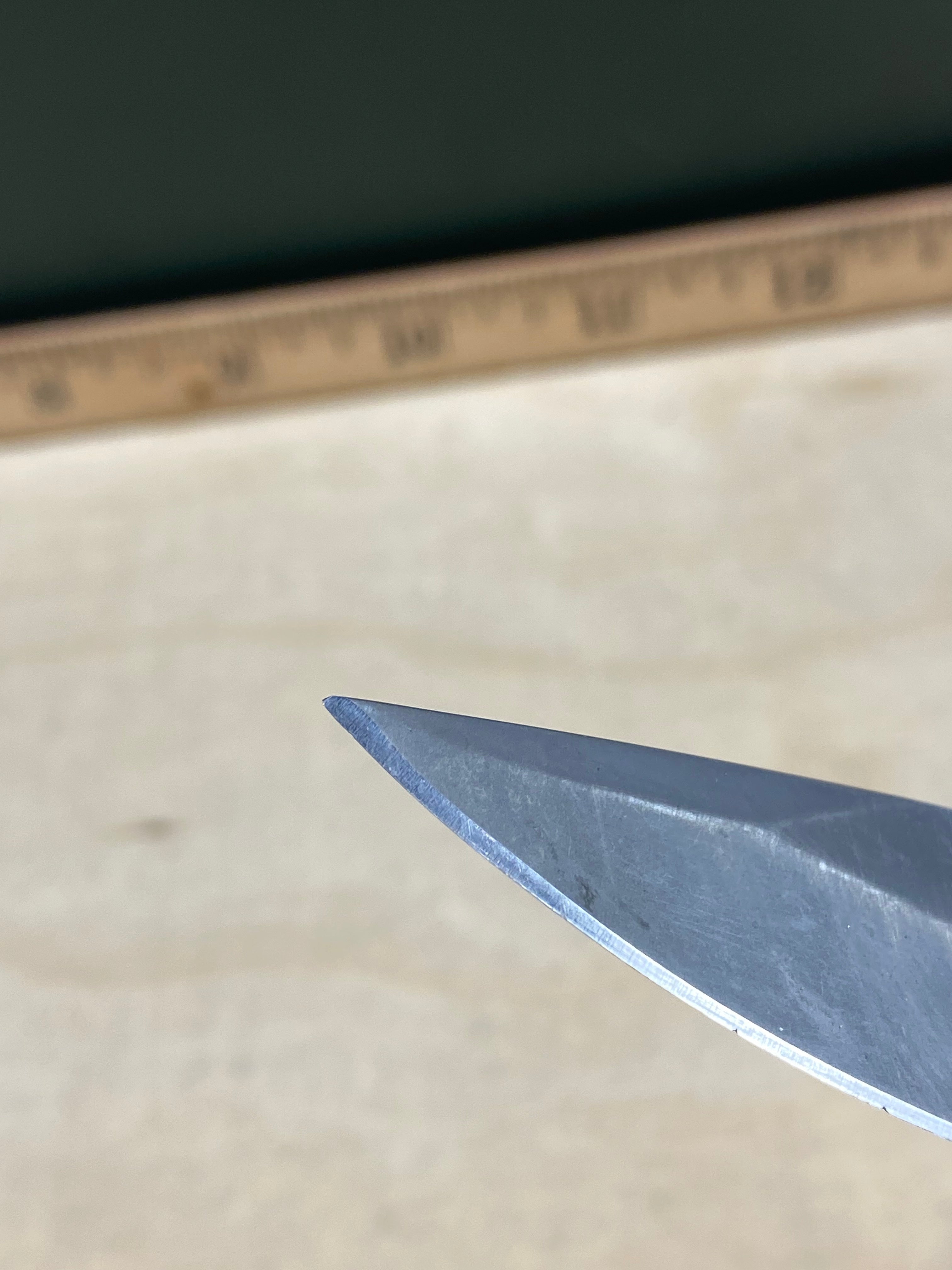 Gerber #100 Contrast Frame Lock Knife. Light usage. Chip on blade and resharpened
