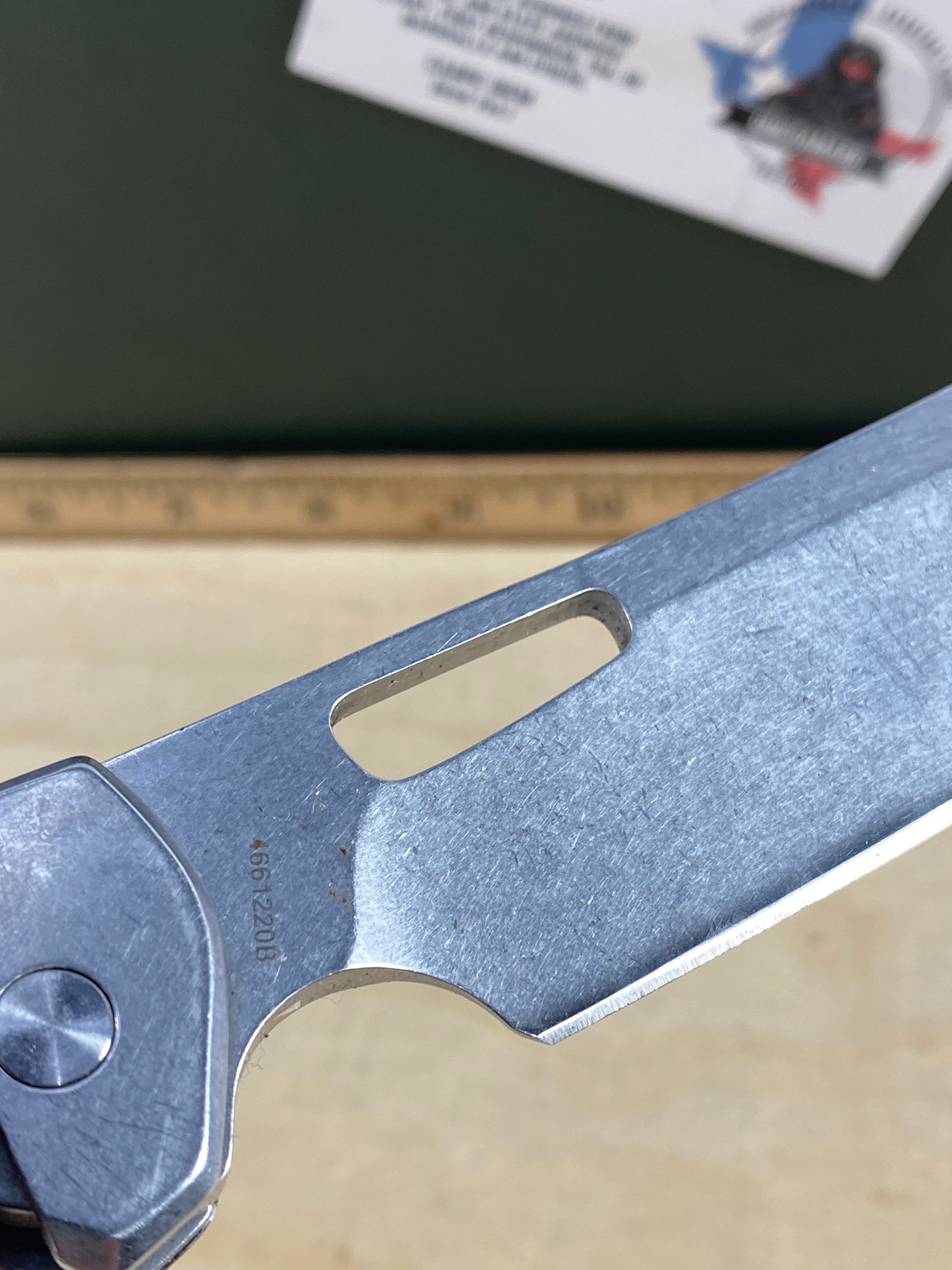 Gerber #61 FlatIron Cleaver Folding Knife. Light usage. (MSRP $52.00 NEW)