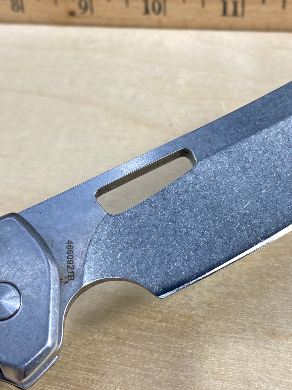 Gerber #64 FlatIron Cleaver Folding Knife. Light usage. Chip on Blade. (MSRP $52.00 NEW)