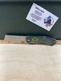 Gerber #69 FlatIron Cleaver Folding Knife with Micarta Handle. Light usage.