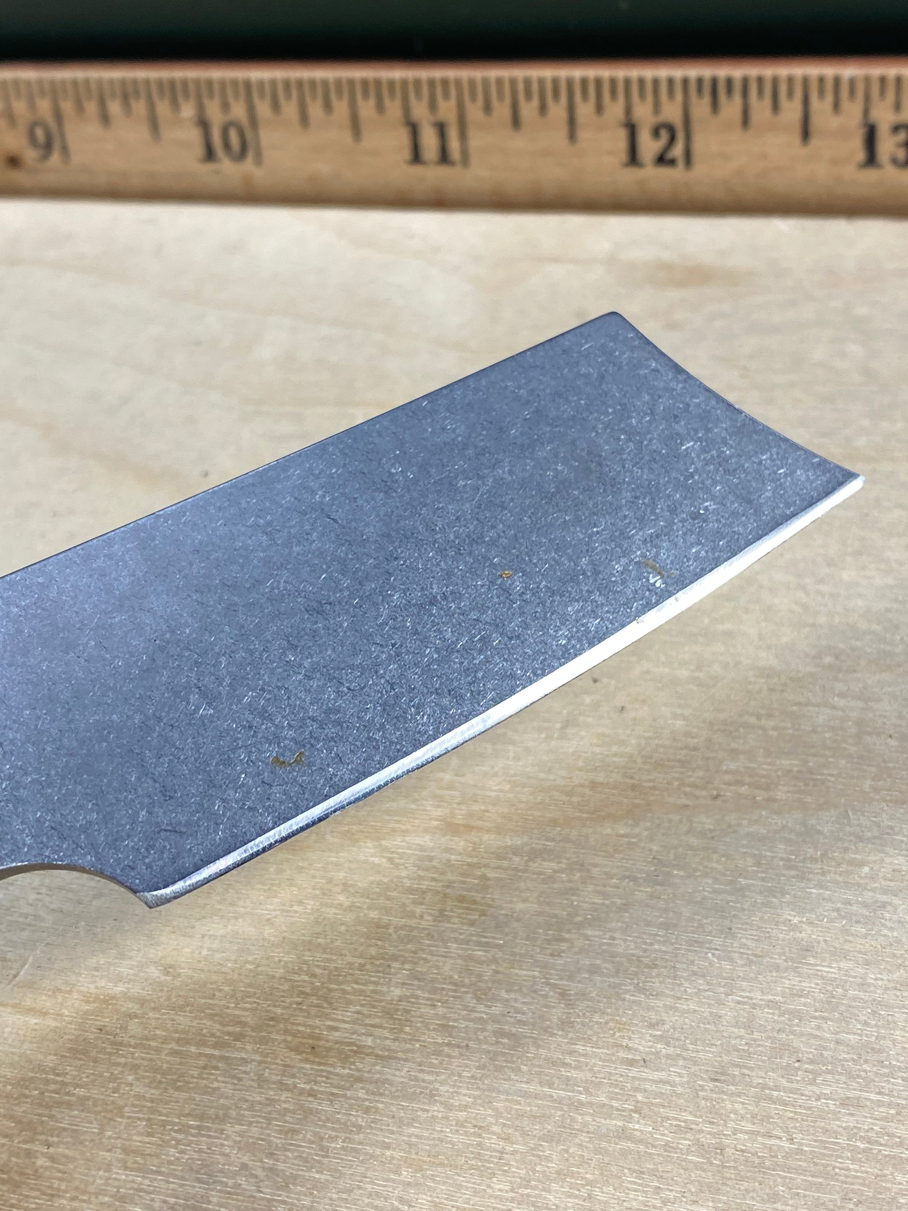 Gerber #69 FlatIron Cleaver Folding Knife with Micarta Handle. Light usage.