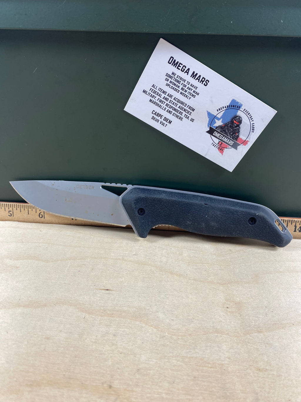 Gerber #71 Moment Knife Folder. Light usage. Dirty.