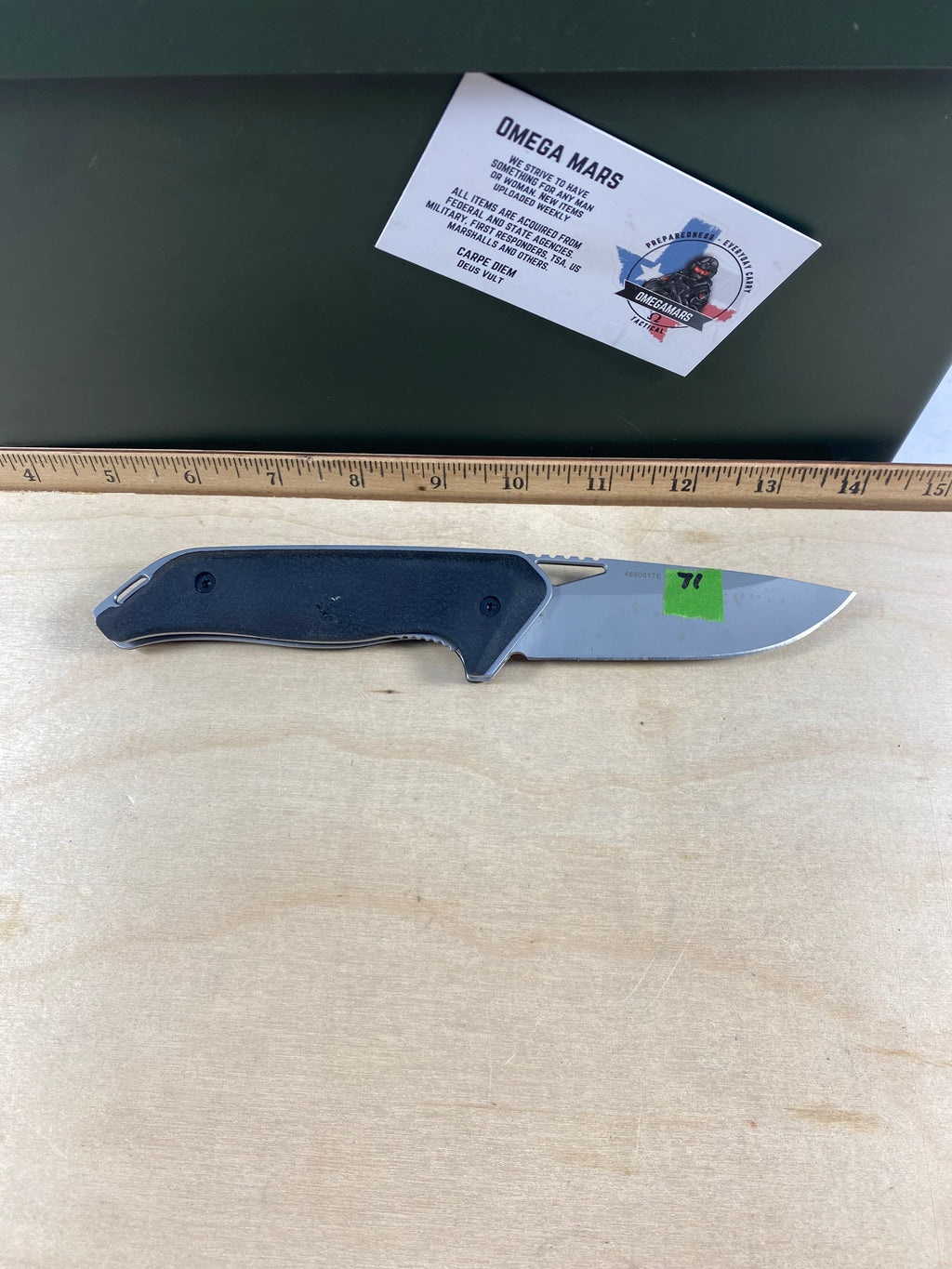 Gerber #71 Moment Knife Folder. Light usage. Dirty.