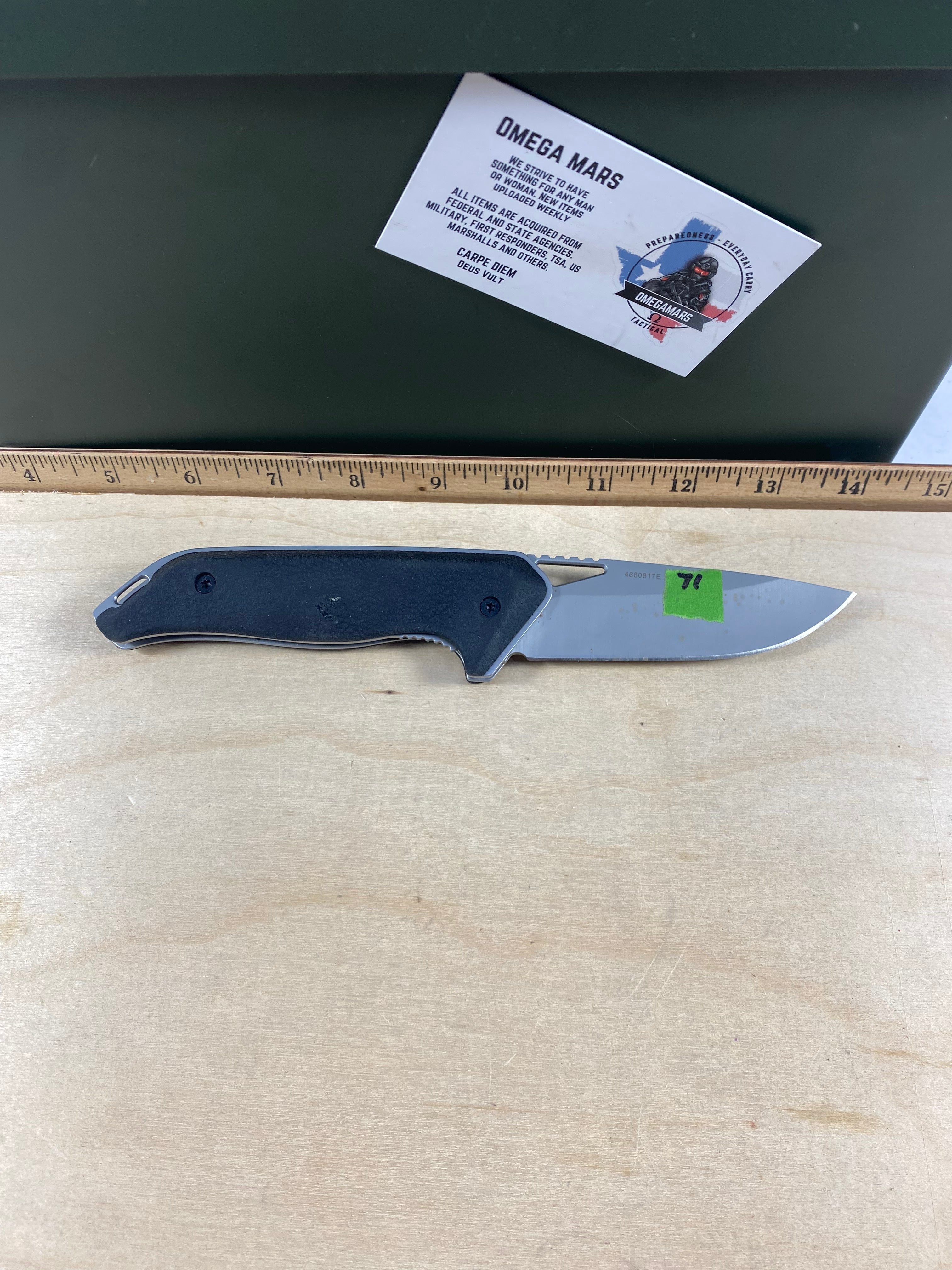 Gerber #71 Moment Knife Folder. Light usage. Dirty.