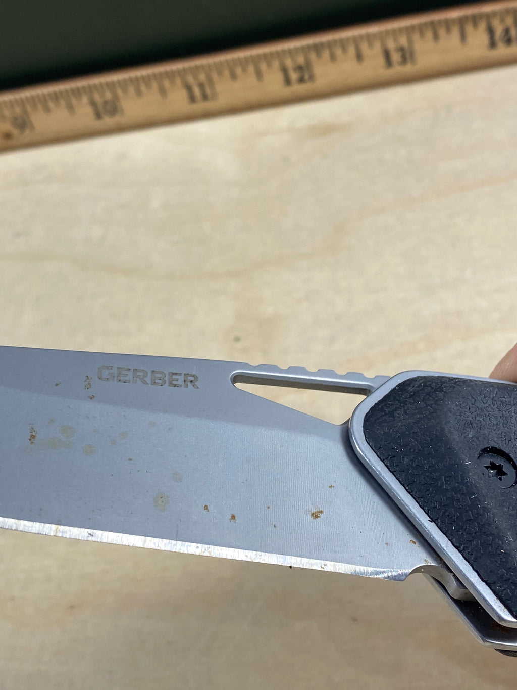 Gerber #71 Moment Knife Folder. Light usage. Dirty.