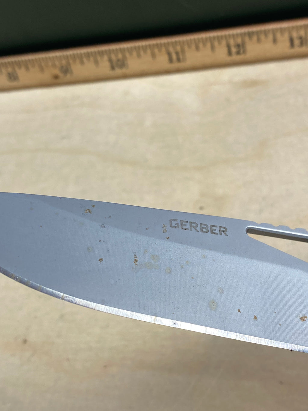 Gerber #71 Moment Knife Folder. Light usage. Dirty.