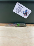 Gerber #73 Wingtip Slip Joint Pocket Knife Green. Light usage. Resharpened.