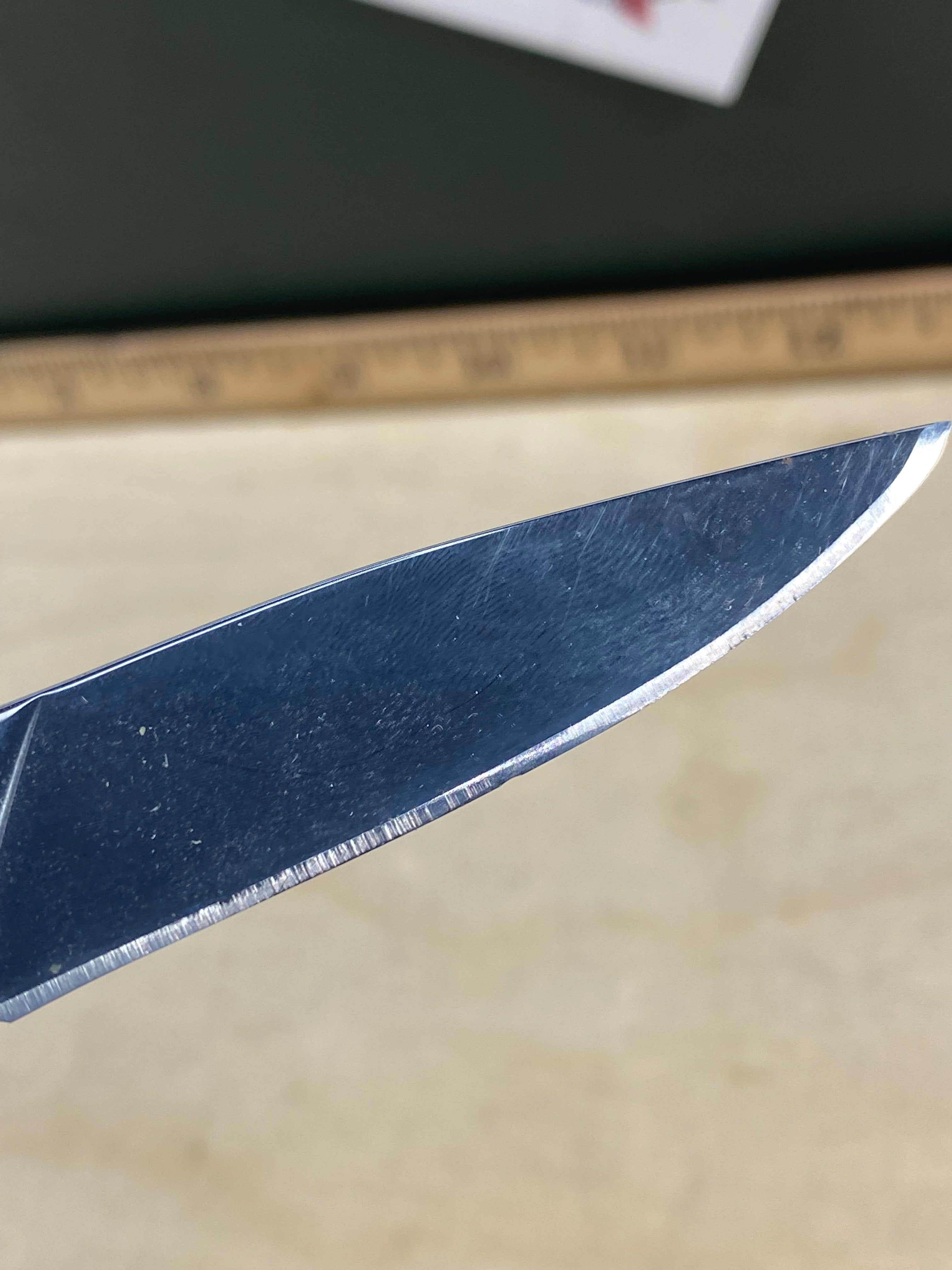 Gerber #73 Wingtip Slip Joint Pocket Knife Green. Light usage. Resharpened.