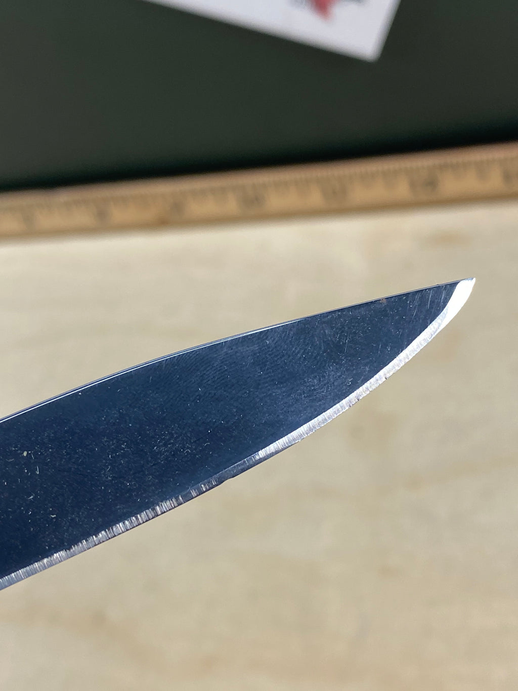 Gerber #73 Wingtip Slip Joint Pocket Knife Green. Light usage. Resharpened.