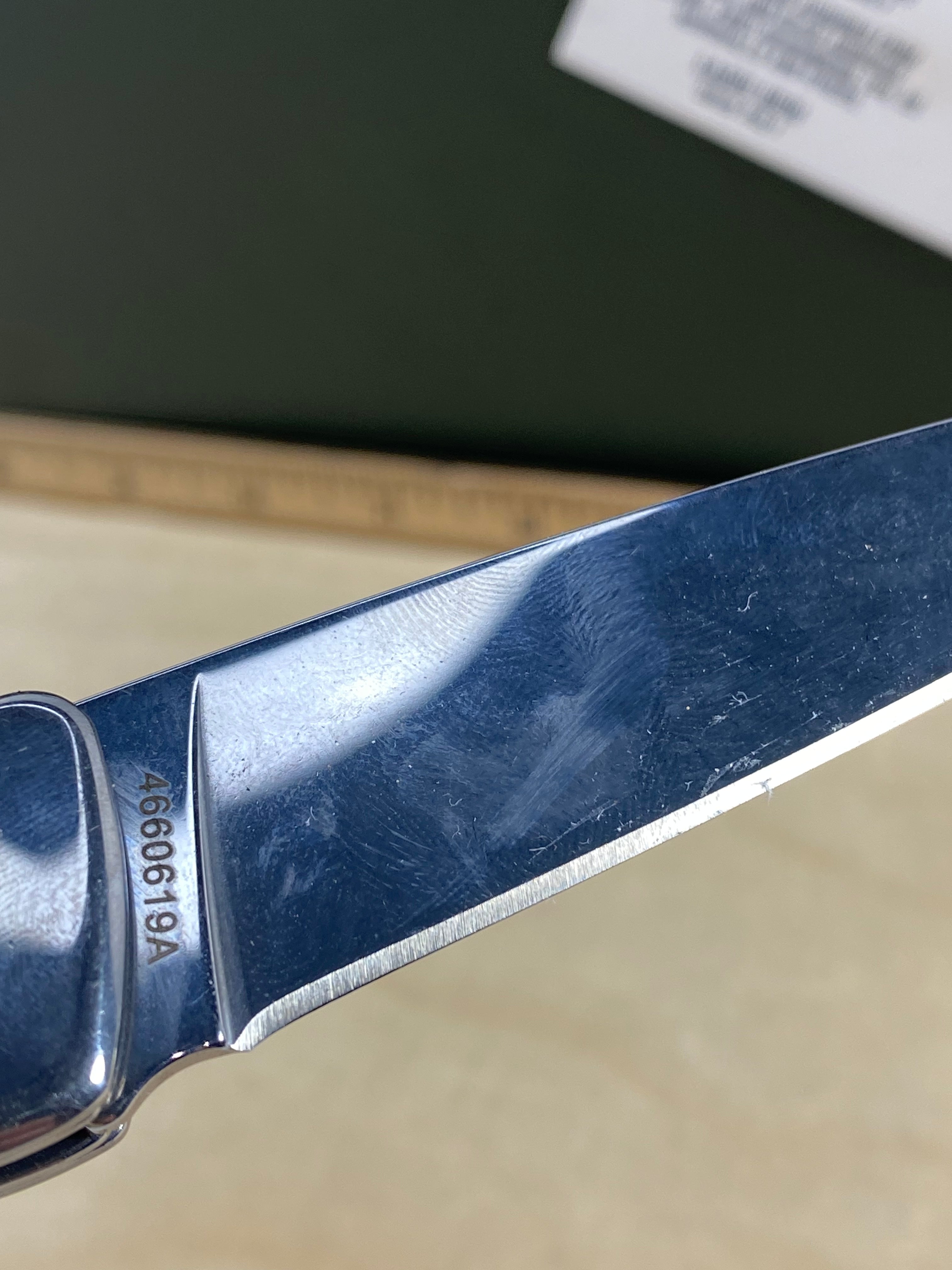 Gerber #74 Straightlace Sheepsfoot Slip Joint Knife. Light usage. DISCONTINUED. (MSRP $33.95 NEW)