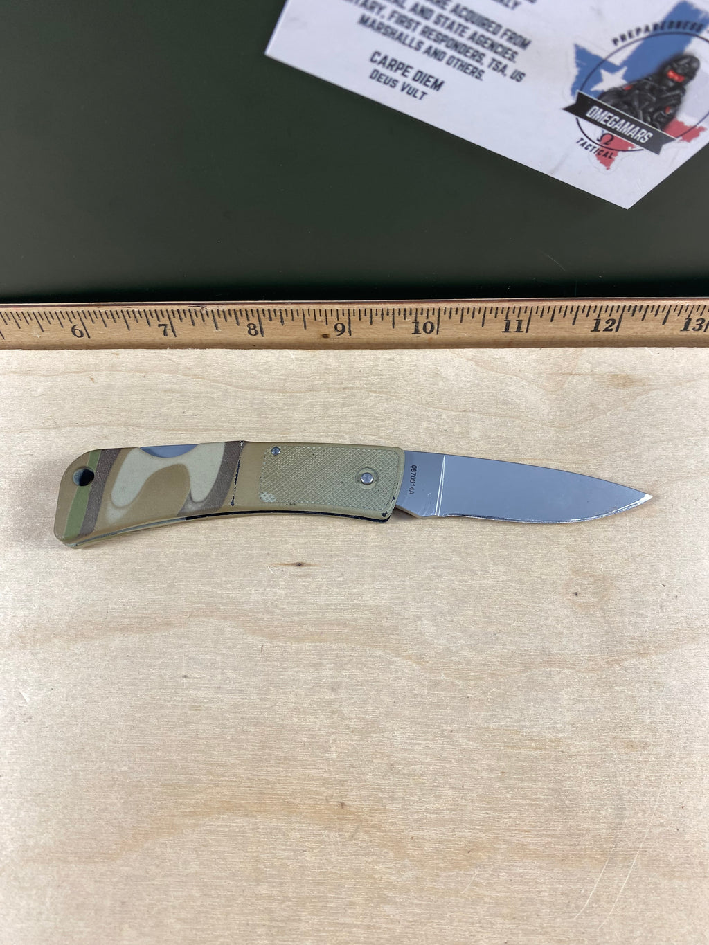 Gerber #75 LST Folding Knife. Light usage. Resharpened and Rare handle color.