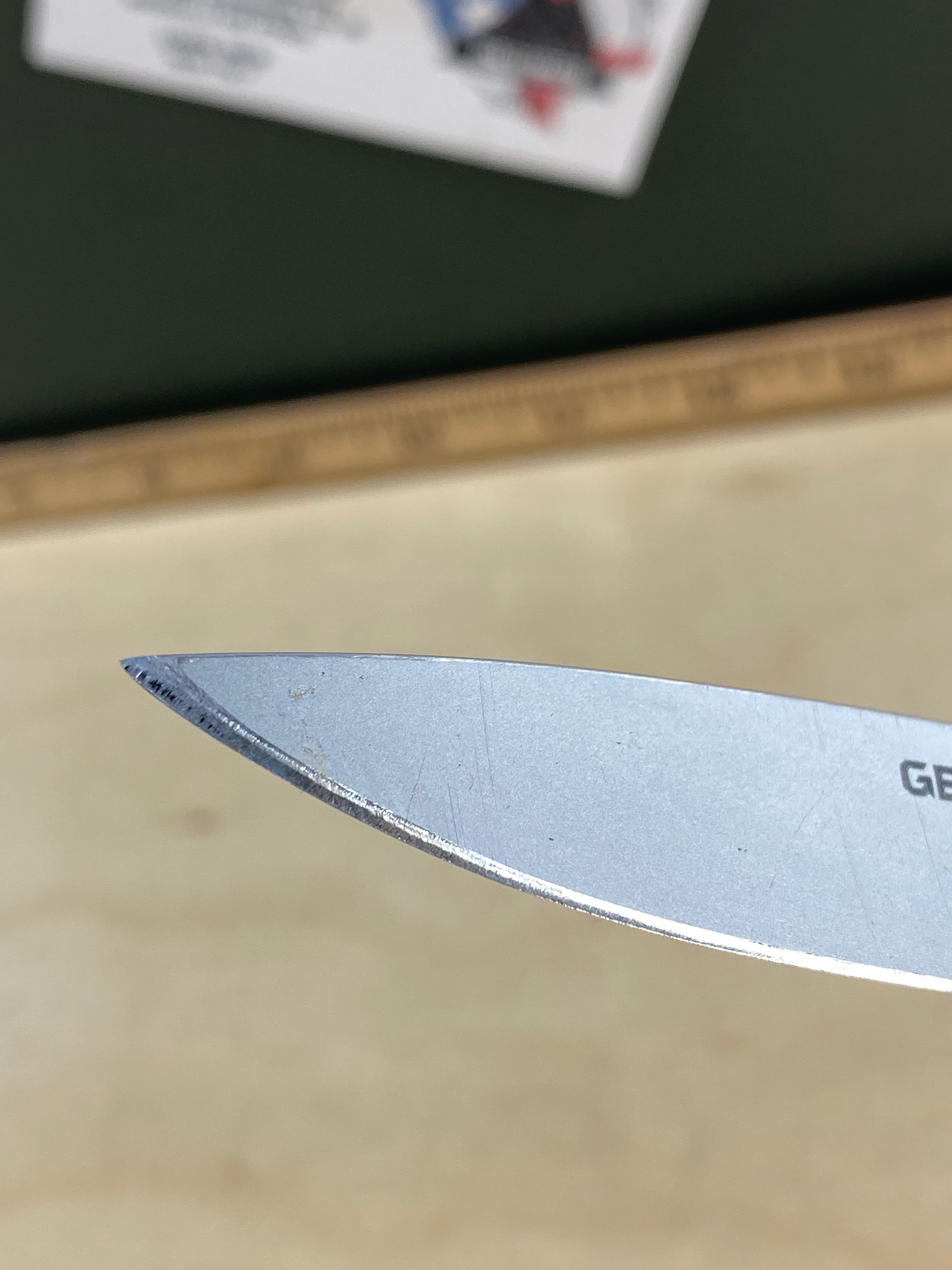 Gerber #75 LST Folding Knife. Light usage. Resharpened and Rare handle color.