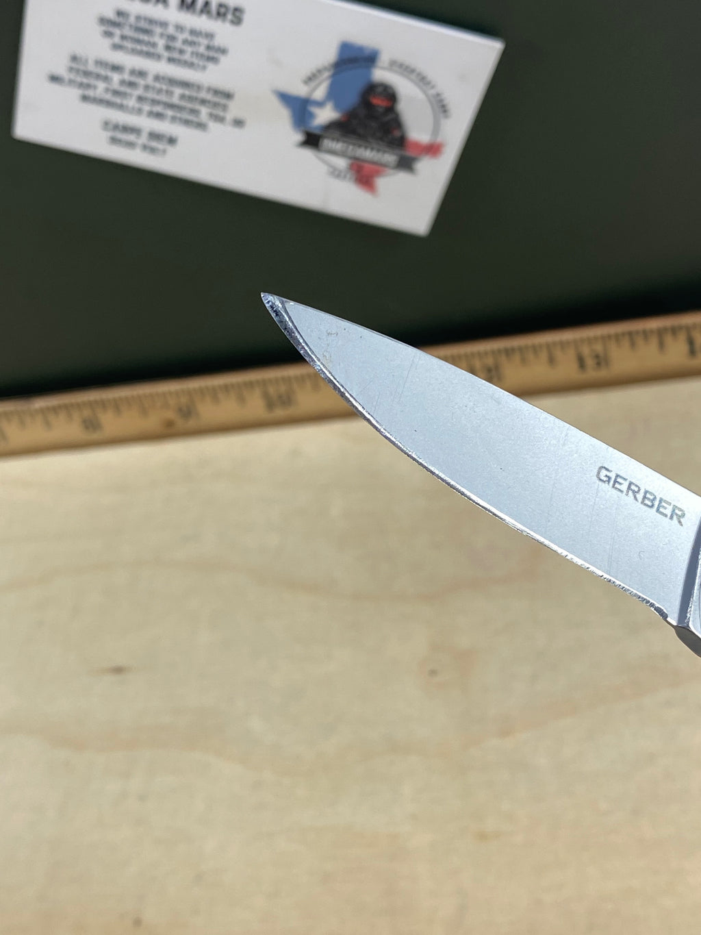 Gerber #75 LST Folding Knife. Light usage. Resharpened and Rare handle color.
