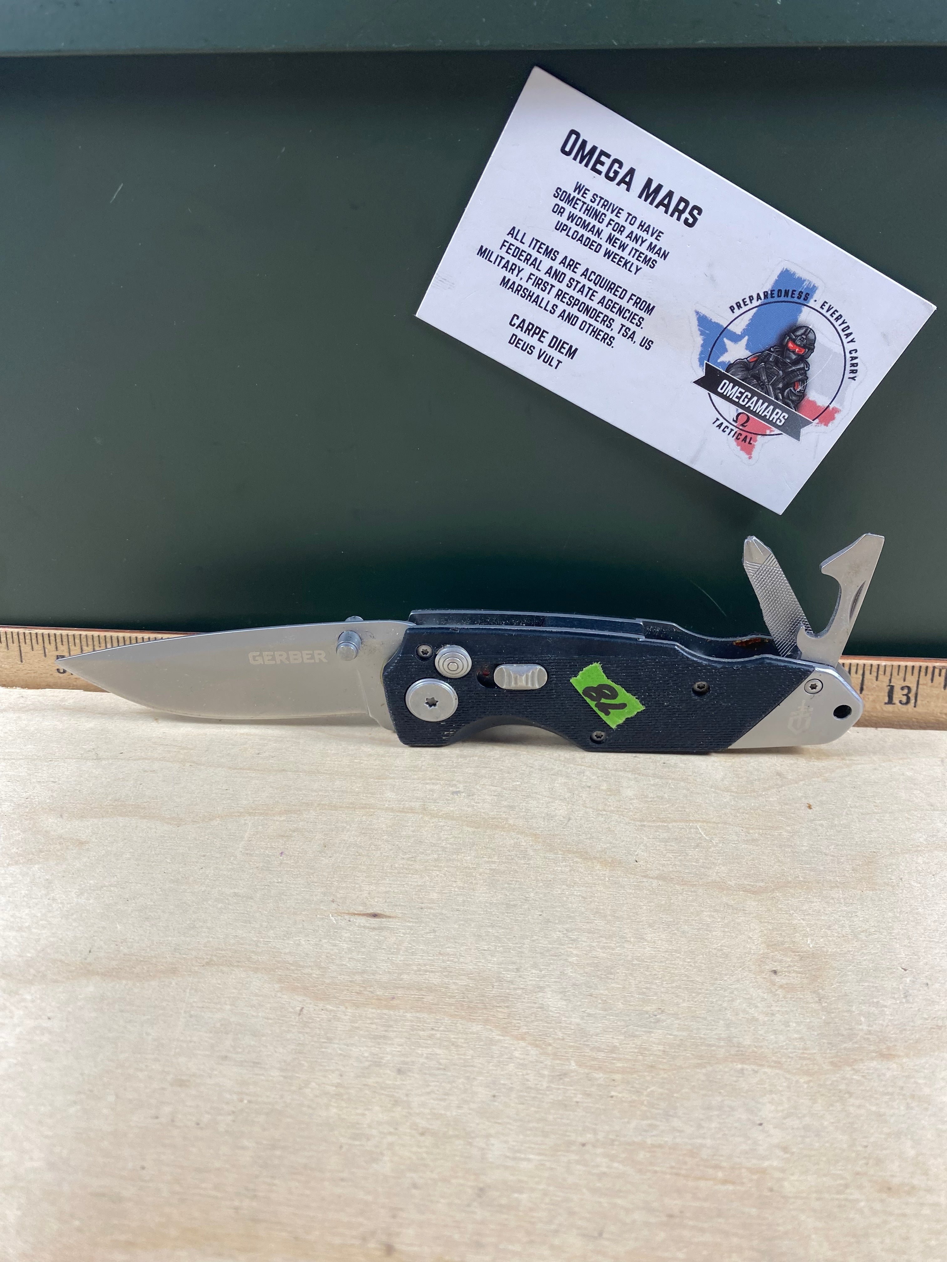 Gerber #78 Obsidian Folding Clip Knife. Light usage. Dirty.