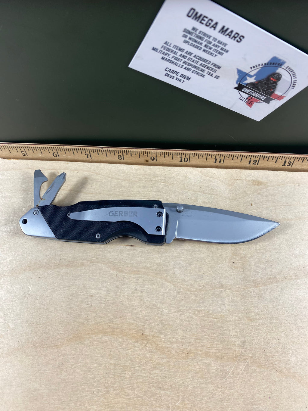 Gerber #78 Obsidian Folding Clip Knife. Light usage. Dirty.
