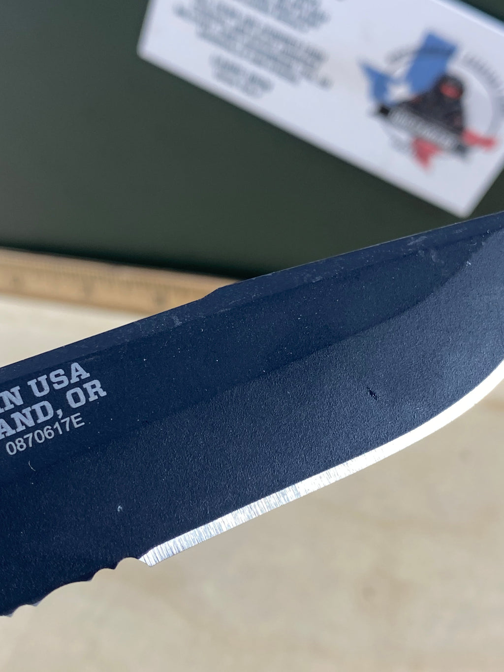 Gerber #101 Decree Liner Lock Knife. Light usage. Pocket clip is loose