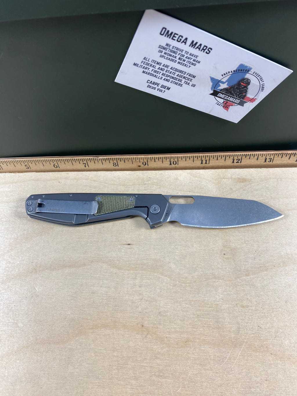 Gerber #105 Slimsada Folding Knife. Light usage. (MSRP $63.99 NEW)
