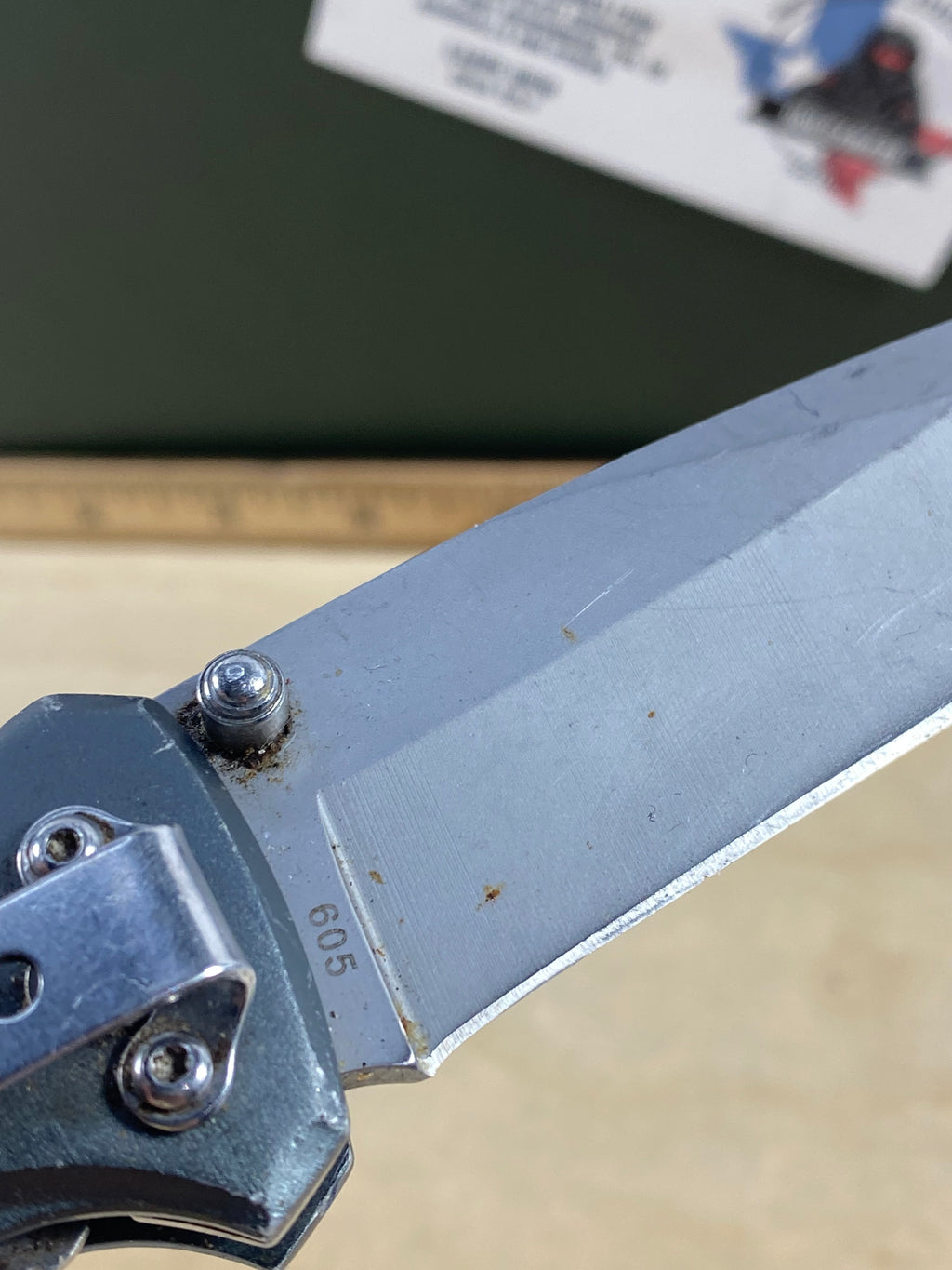 Gerber #107. Unknow model. Light usage. Dirty. Blade it's a little bit loose