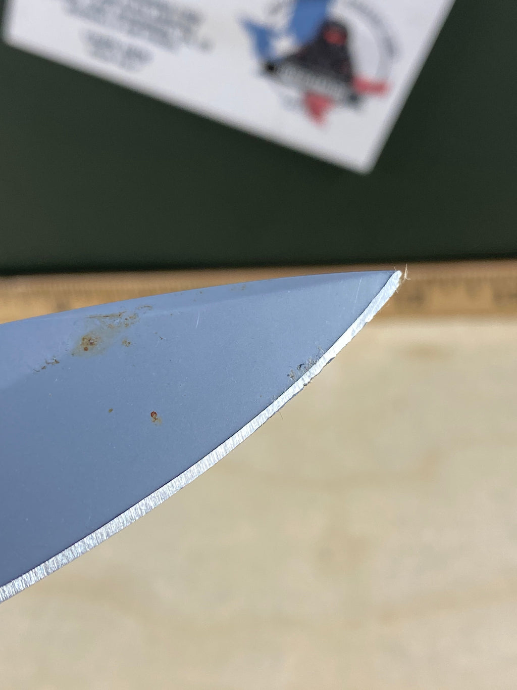 Gerber #109 Remix. Seems to be an old version. Light usage. dirty and chips on blade.