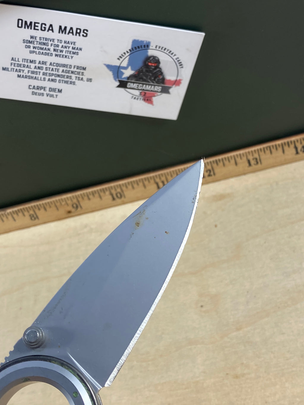 Gerber #109 Remix. Seems to be an old version. Light usage. dirty and chips on blade.