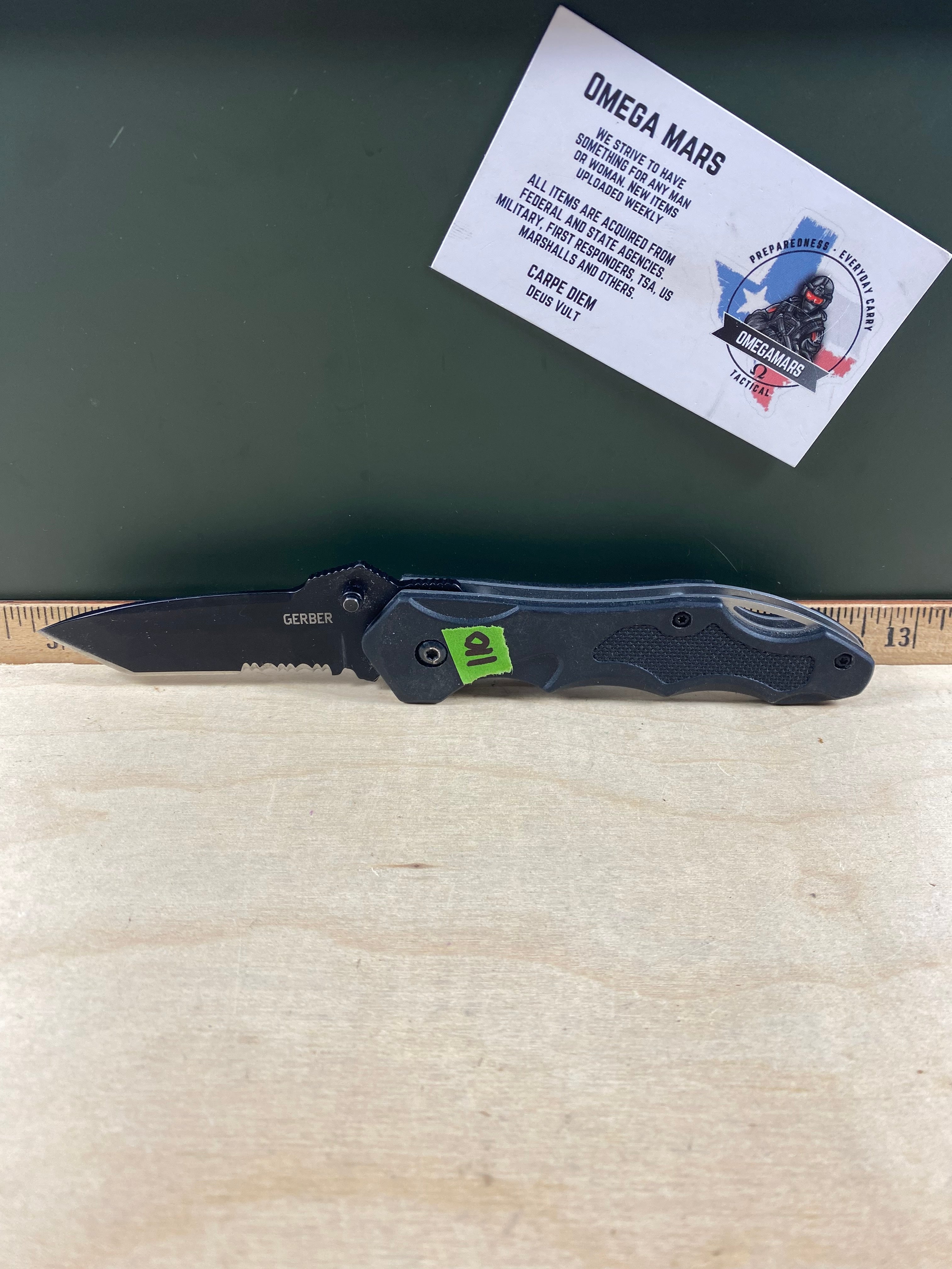 Gerber #110 Kiowa Folding Knife. Light usage. Seems to be resharpened