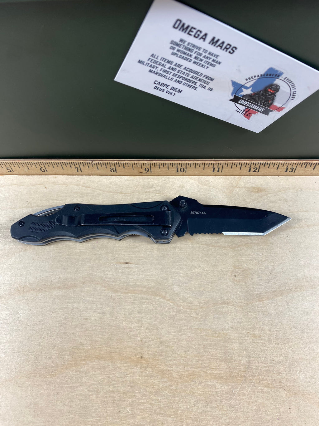 Gerber #110 Kiowa Folding Knife. Light usage. Seems to be resharpened