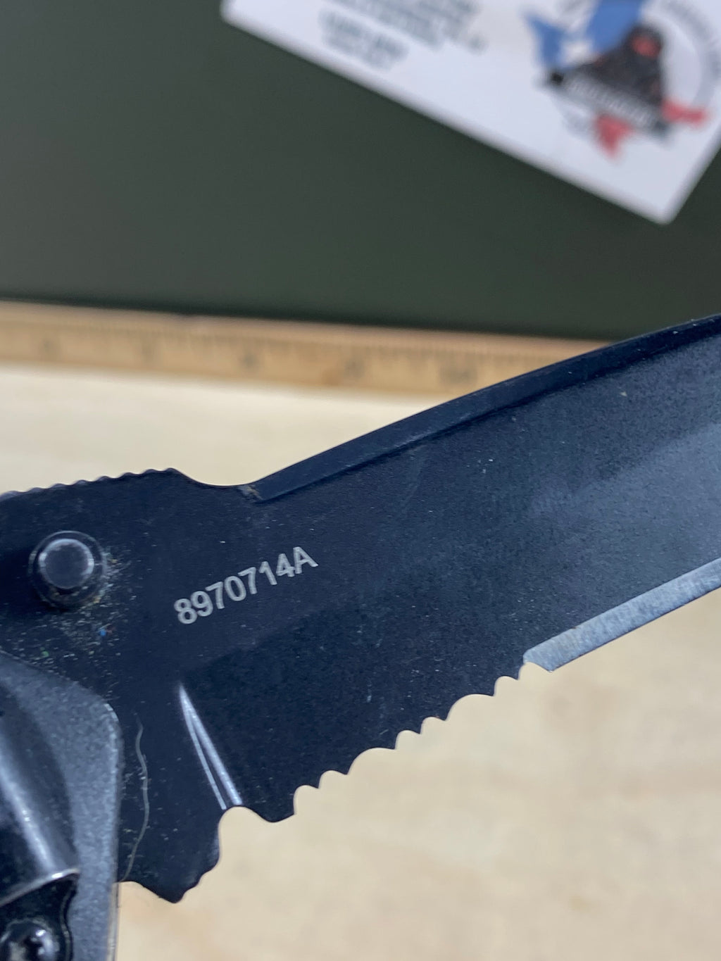 Gerber #110 Kiowa Folding Knife. Light usage. Seems to be resharpened