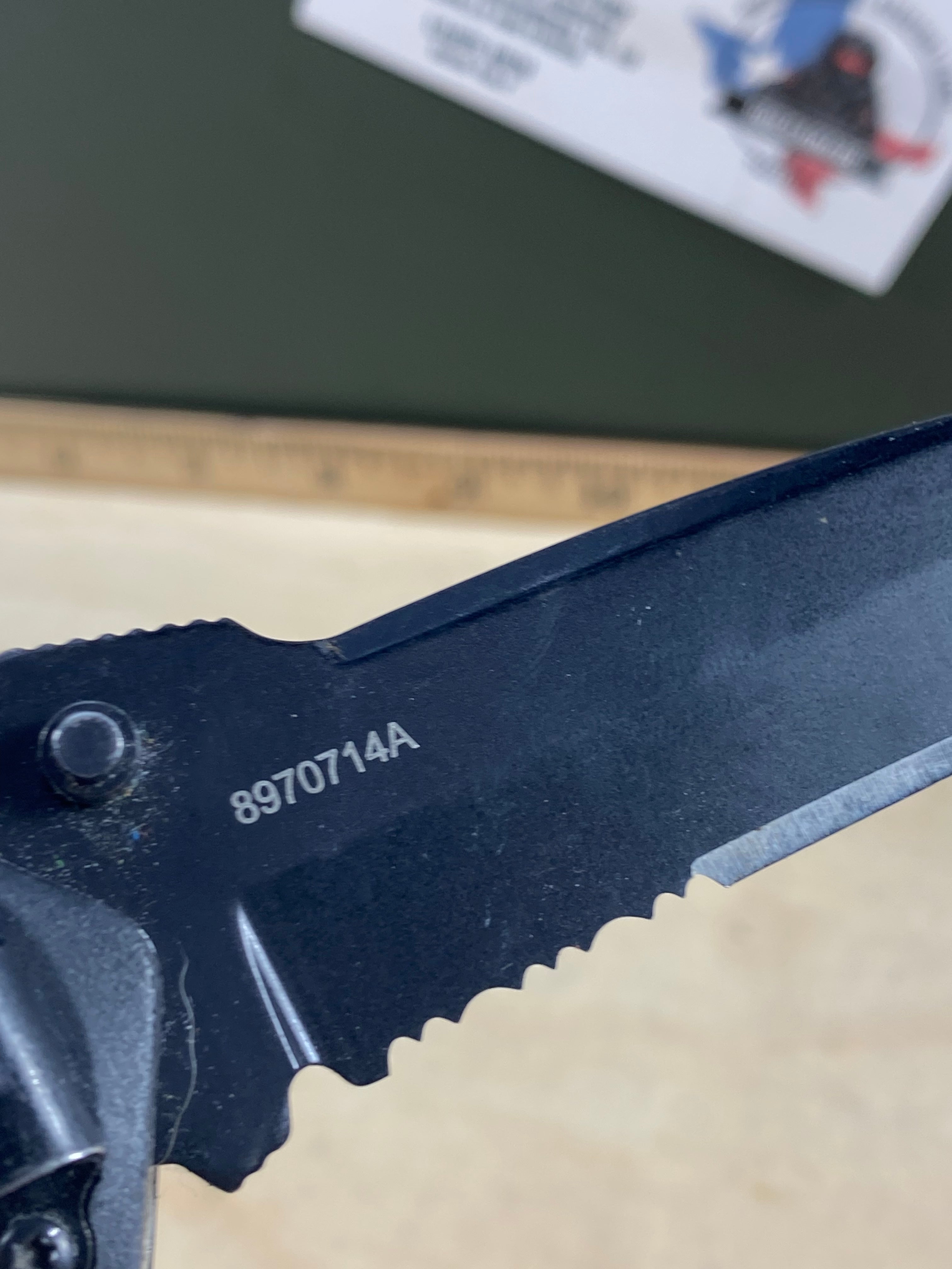 Gerber #110 Kiowa Folding Knife. Light usage. Seems to be resharpened
