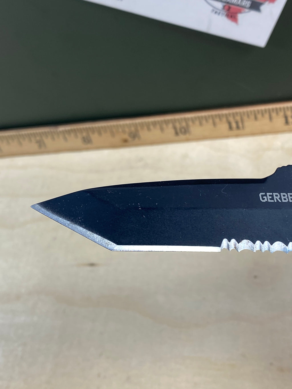 Gerber #110 Kiowa Folding Knife. Light usage. Seems to be resharpened