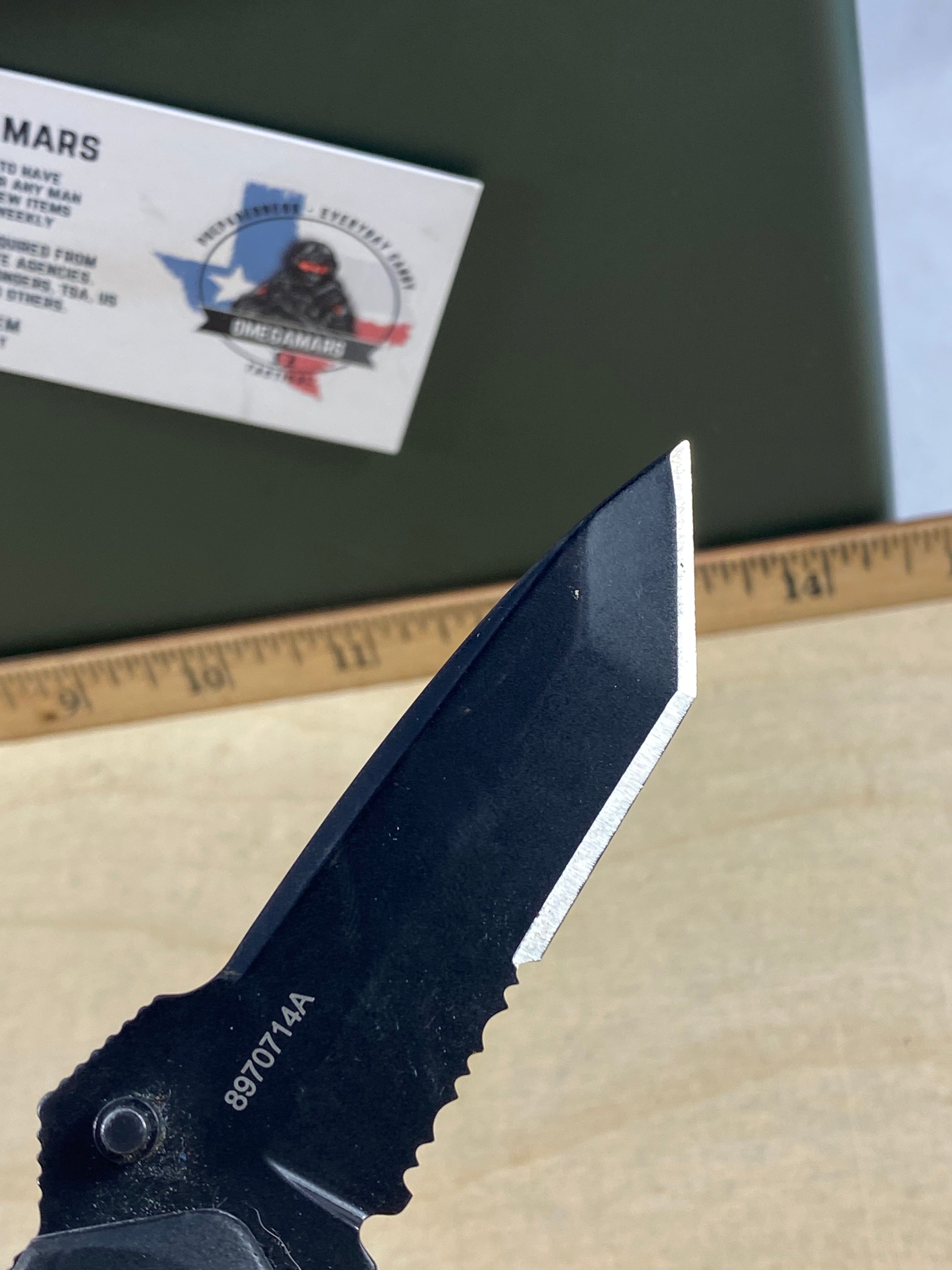 Gerber #110 Kiowa Folding Knife. Light usage. Seems to be resharpened