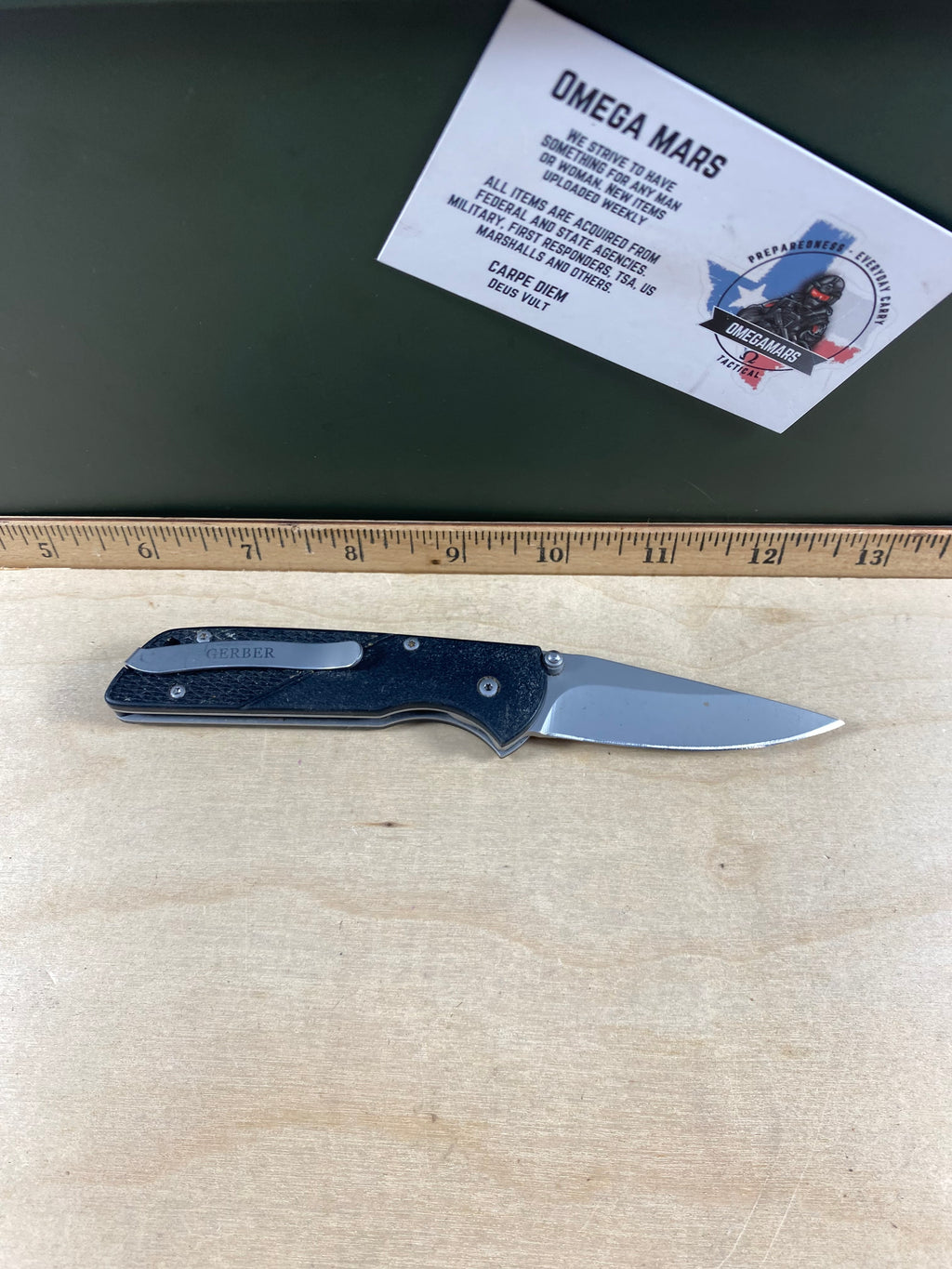 Gerber #118 Vallotton. Light usage. Chip on blade. (MSRP 49.70 NEW)