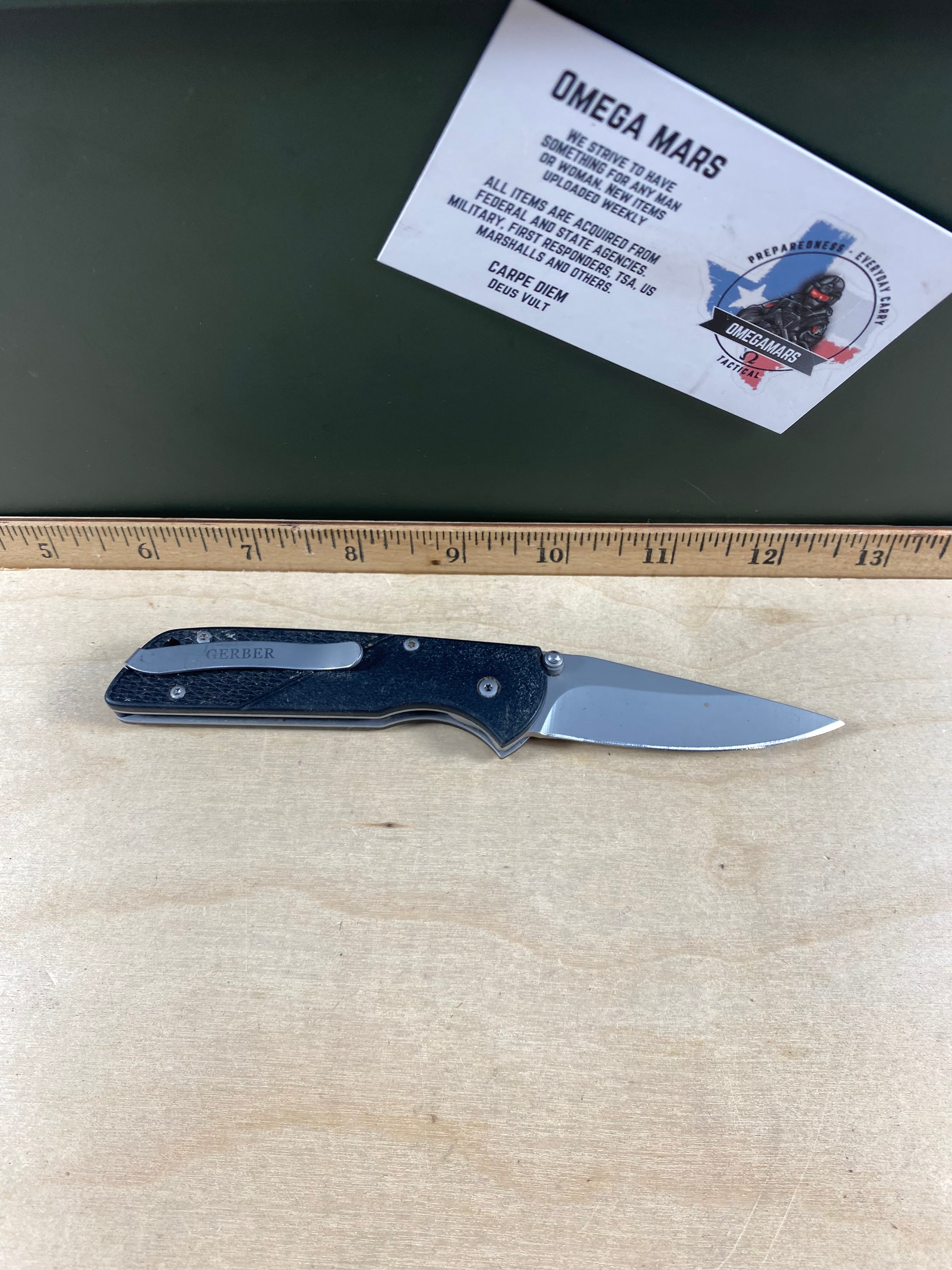 Gerber #118 Vallotton. Light usage. Chip on blade. (MSRP 49.70 NEW)