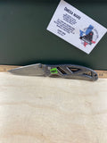 Gerber # 120 Paraframe A/O Plunge Lock. Light usage. Chips on blade and dirty.