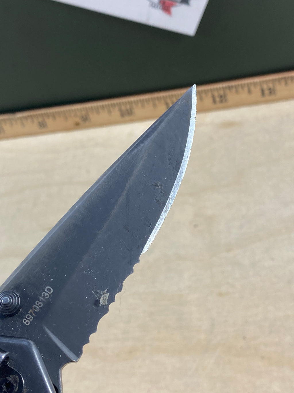 Gerber # 120 Paraframe A/O Plunge Lock. Light usage. Chips on blade and dirty.