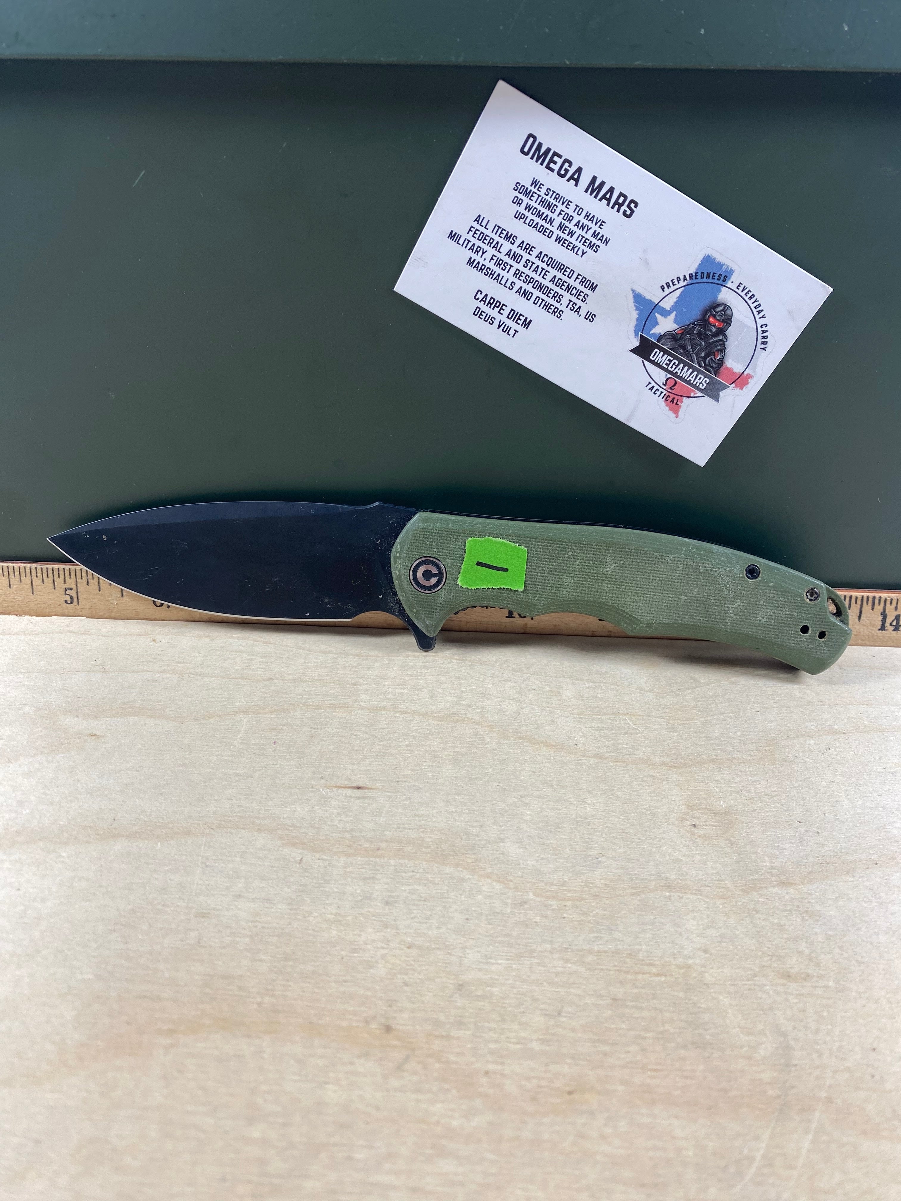 CIVIVI #1 Praxis Flipper Knife. Light usage. (MSRP $50.00 NEW)