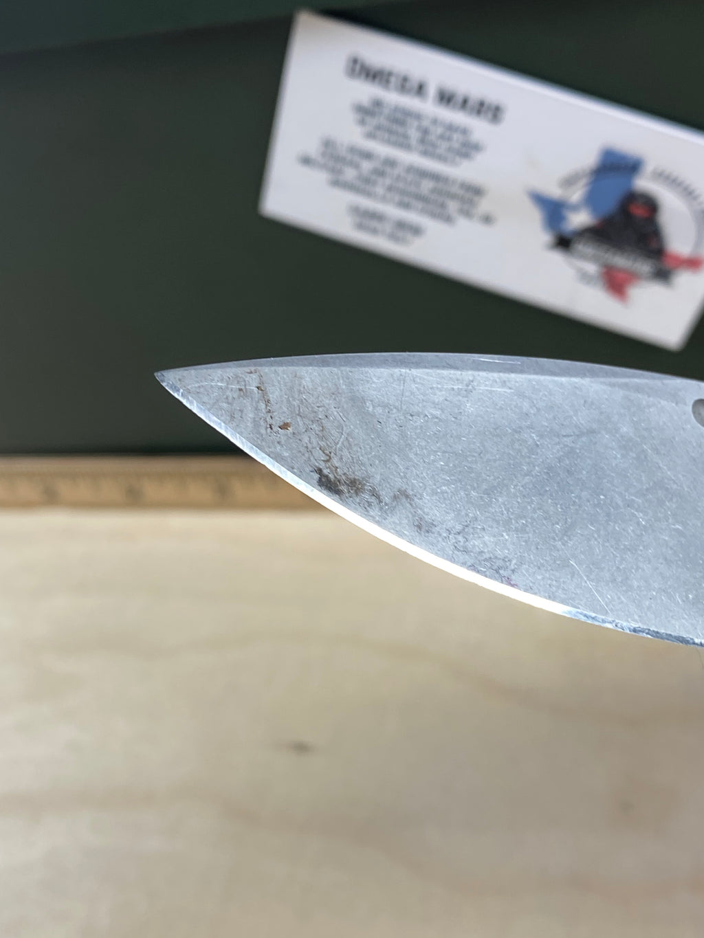 CIVIVI #14 Conspirator Flipper & Button Lock Knife Wood Handle. Light usage. Dirty. (MSRP $97.70 NEW)