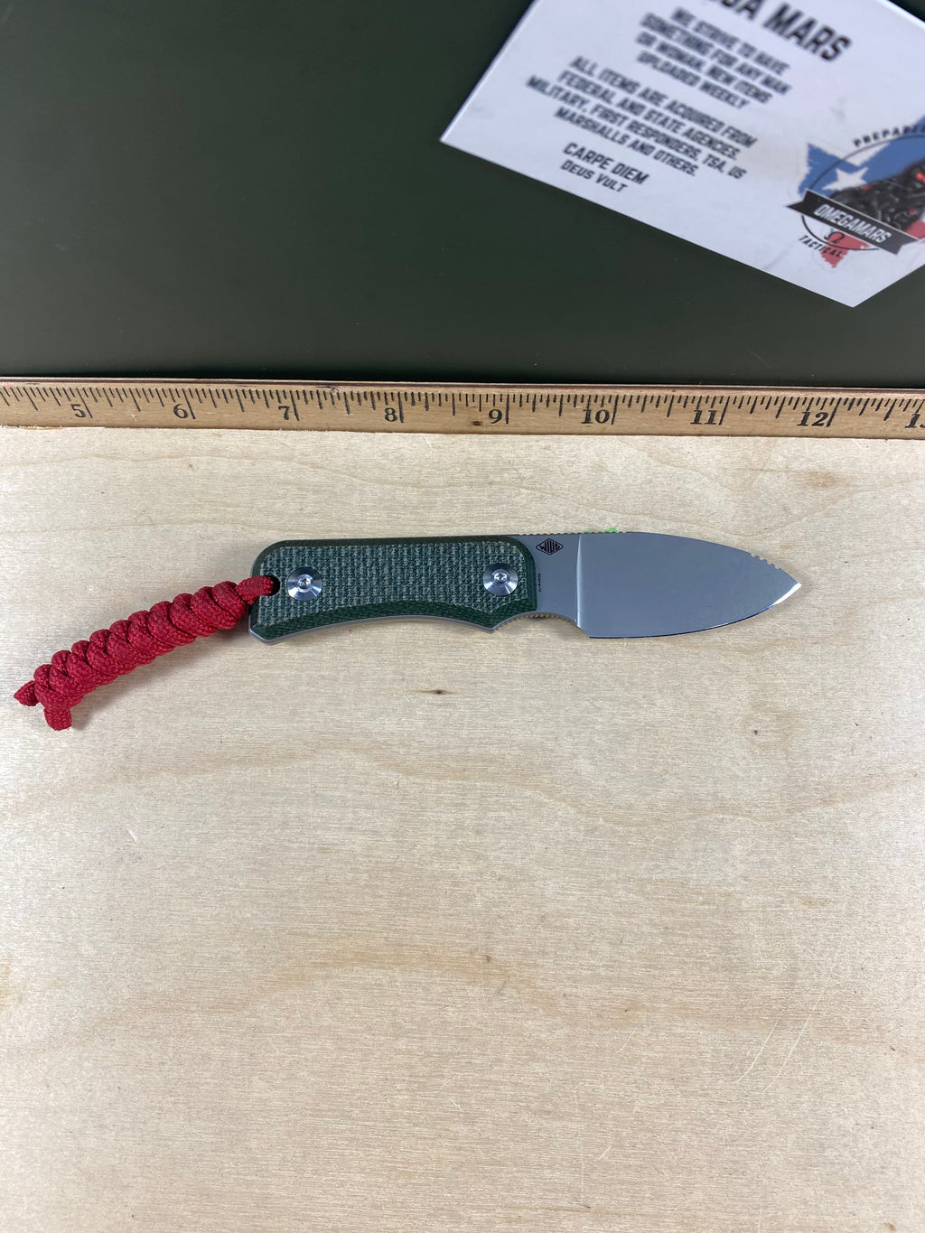 CIVIVI #16 Baby Banter Fixed Blade Knife Micarta Handle. Light usage. (MSRP $70.00 NEW)