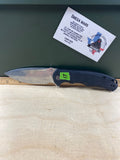 CIVIVI #17 Praxis Knife C803DS - Damascus Spear Point - Black G10 - Liner Lock Flipper Folder. Light usage.